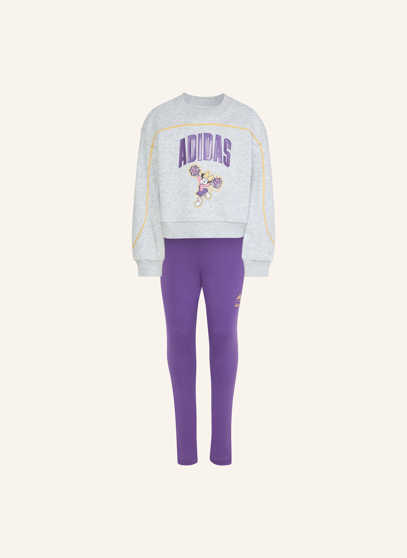 adidas ADIDAS DISNEY MINNIE MAUS JOGGINGANZUG: GRAU/ ORANGE