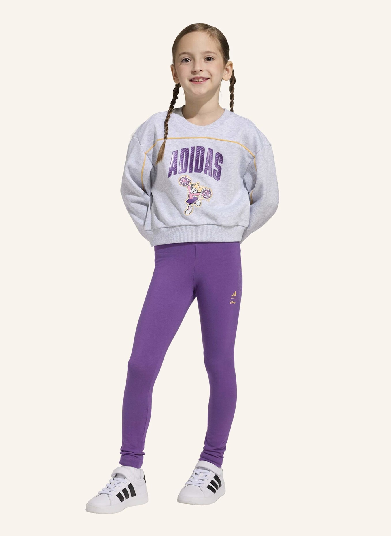 adidas ADIDAS DISNEY MINNIE MAUS JOGGINGANZUG: GRAU/ ORANGE