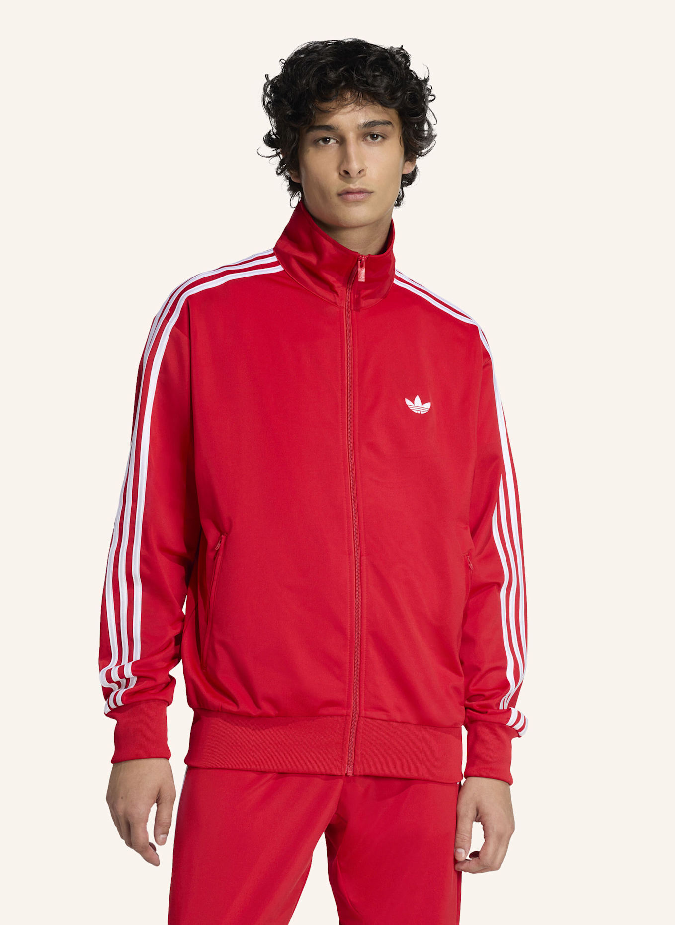 adidas Originals Sweatjacke FIREBIRD mit Galonstreifen: ROT