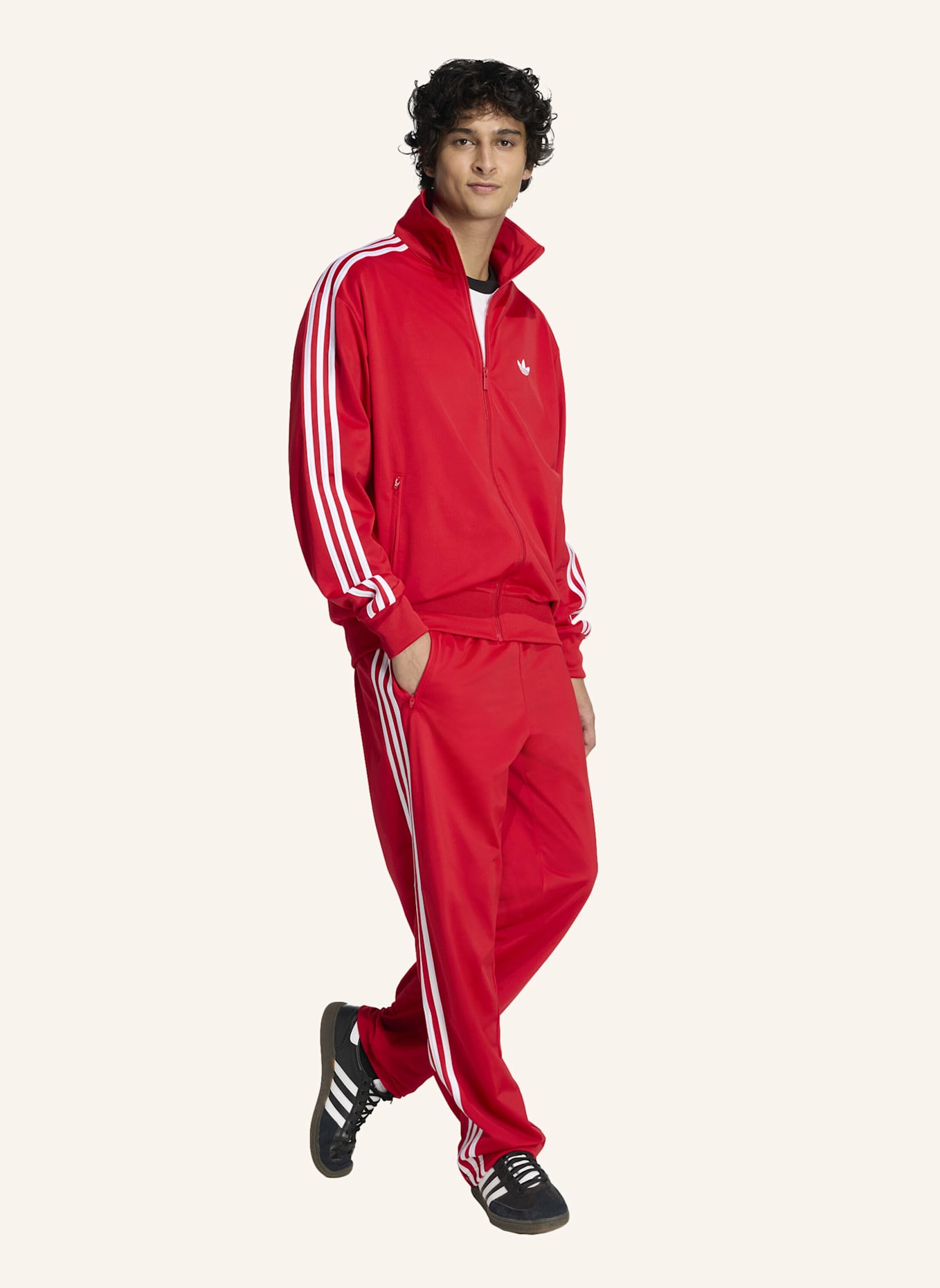 adidas Originals Sweatjacke FIREBIRD mit Galonstreifen: ROT