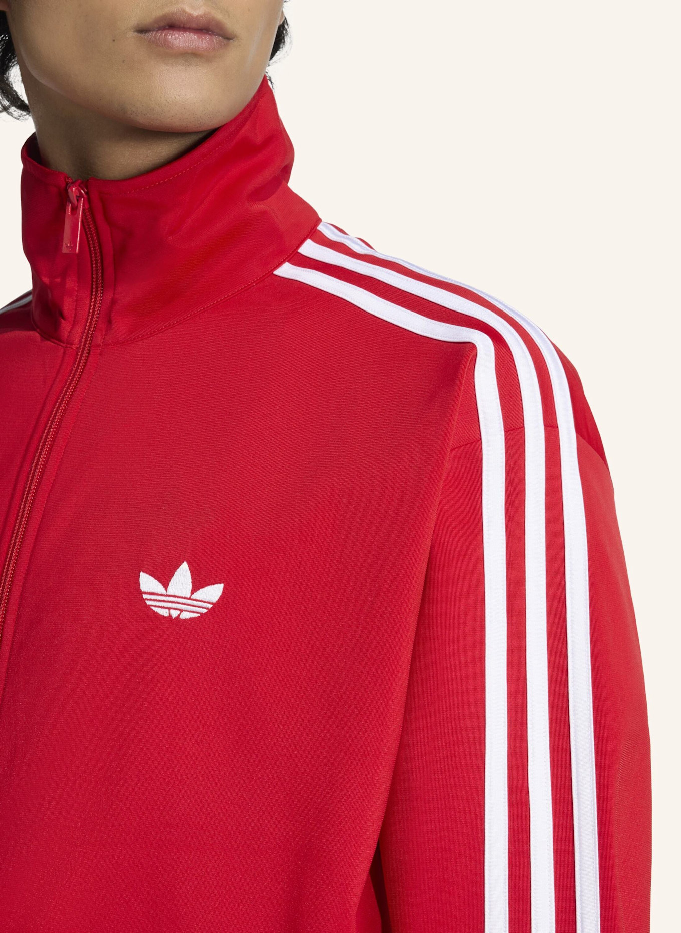 adidas Originals Sweatjacke FIREBIRD mit Galonstreifen: ROT