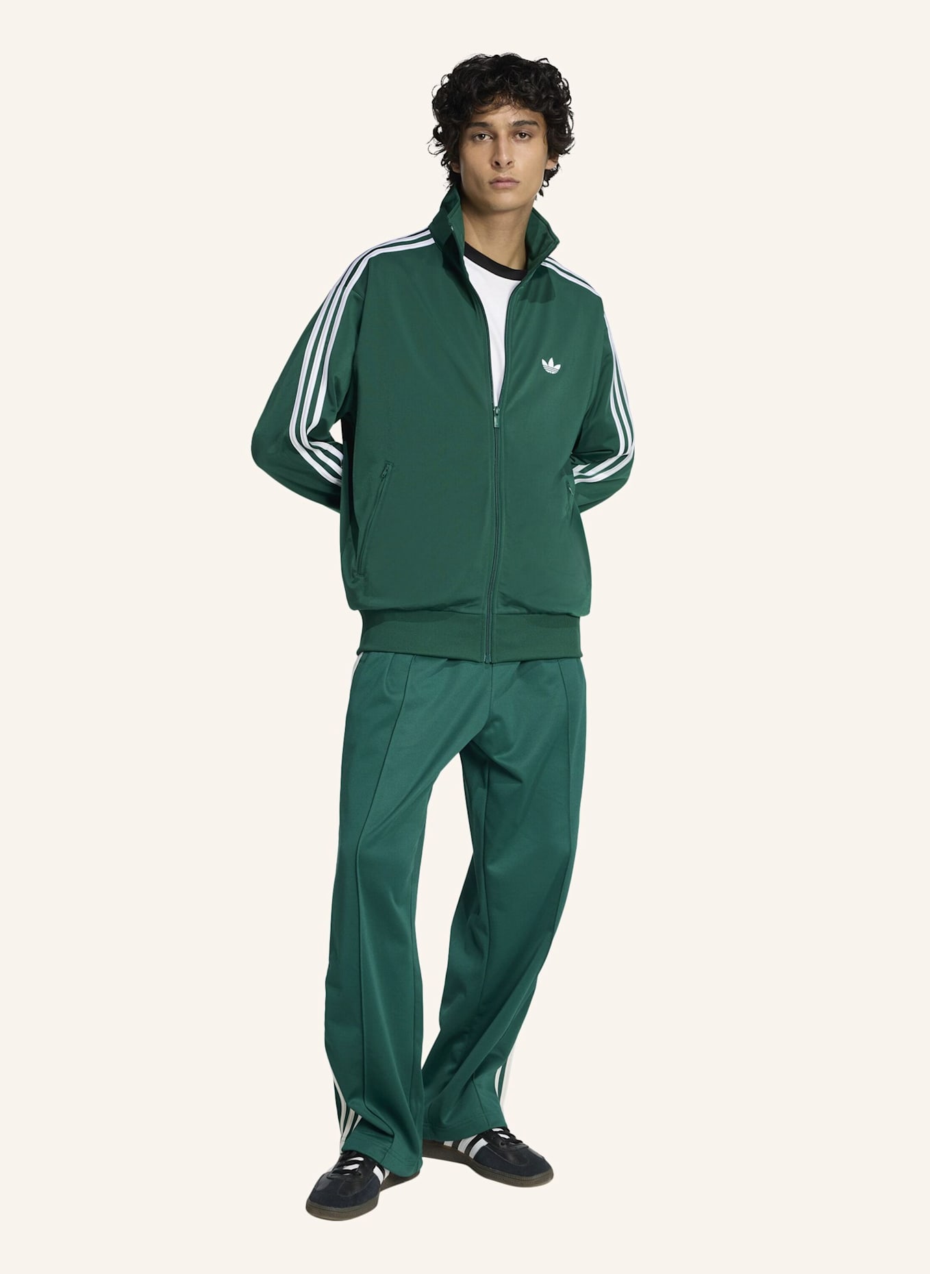 adidas Originals Sweatjacke FIREBIRD mit Galonstreifen: GRÜN