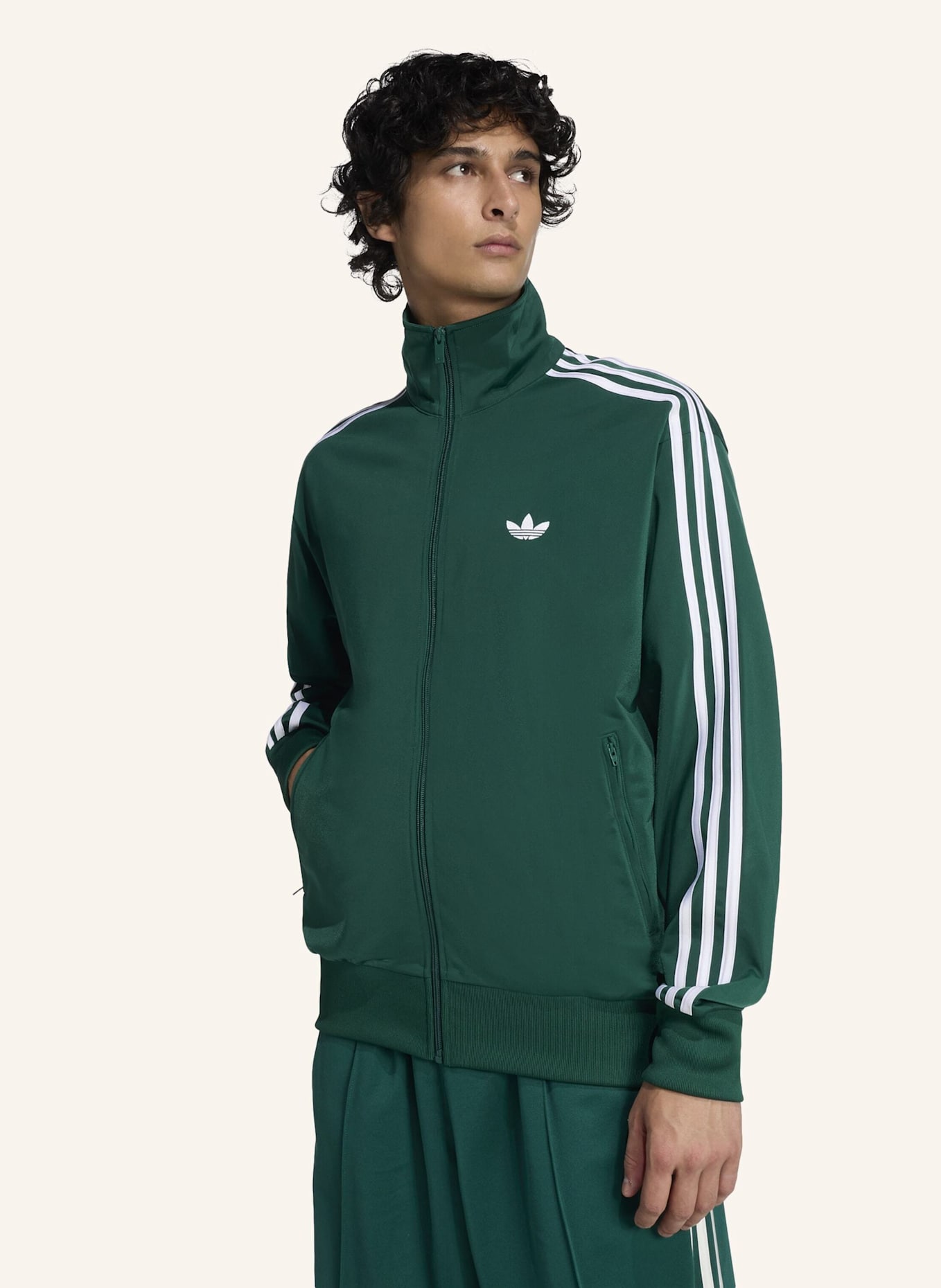 adidas Originals Sweatjacke FIREBIRD mit Galonstreifen: GRÜN
