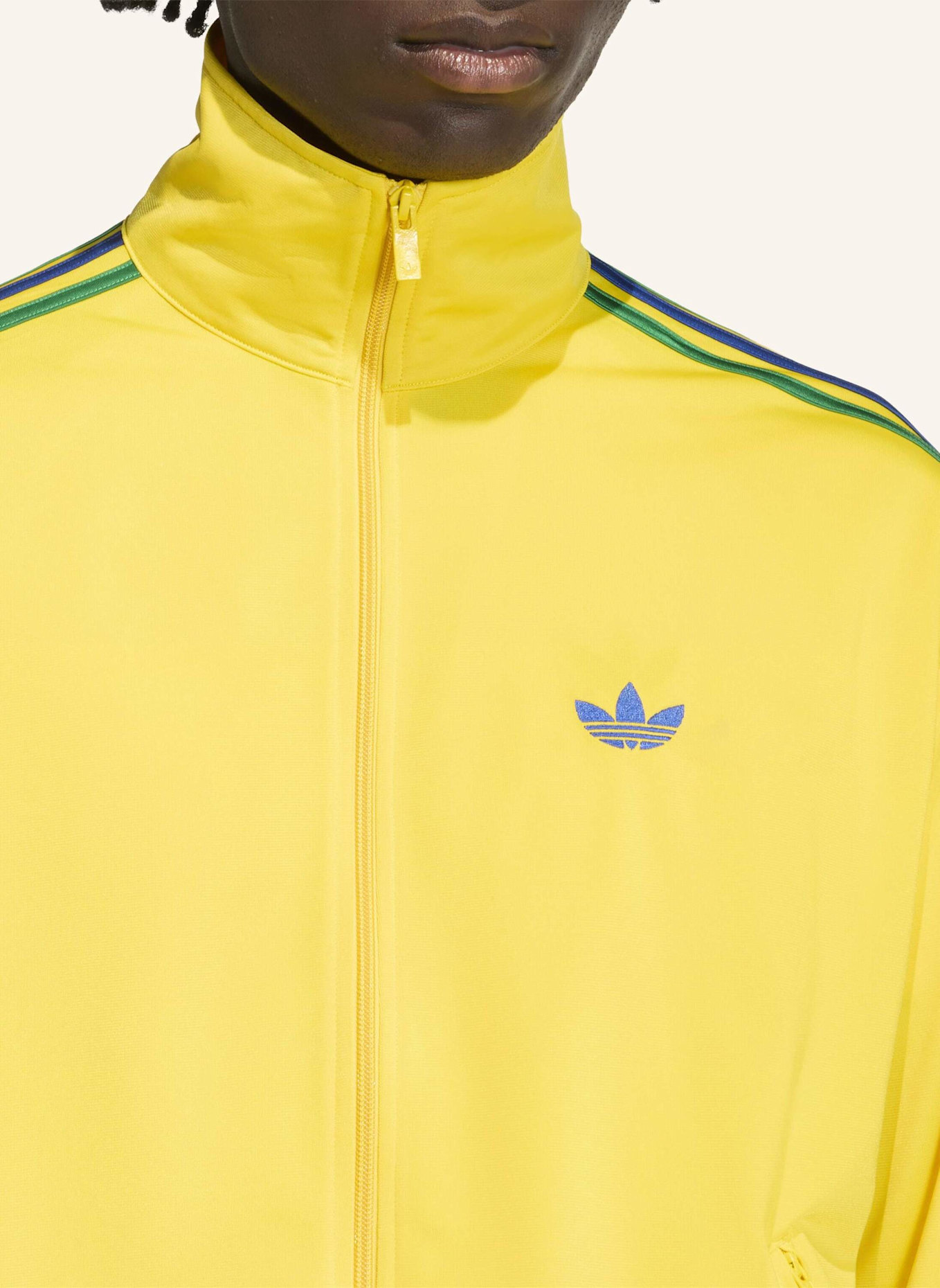 adidas Originals Sweatjacke FIREBIRD mit Galonstreifen: GELB/ GRÜN/ BLAU
