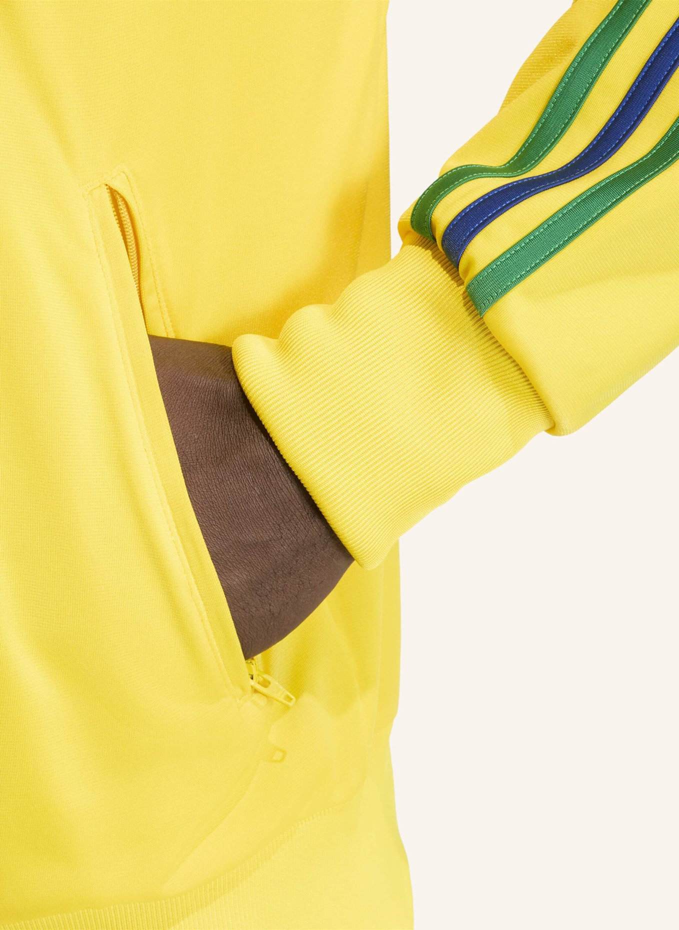 adidas Originals Sweatjacke FIREBIRD mit Galonstreifen: GELB/ GRÜN/ BLAU