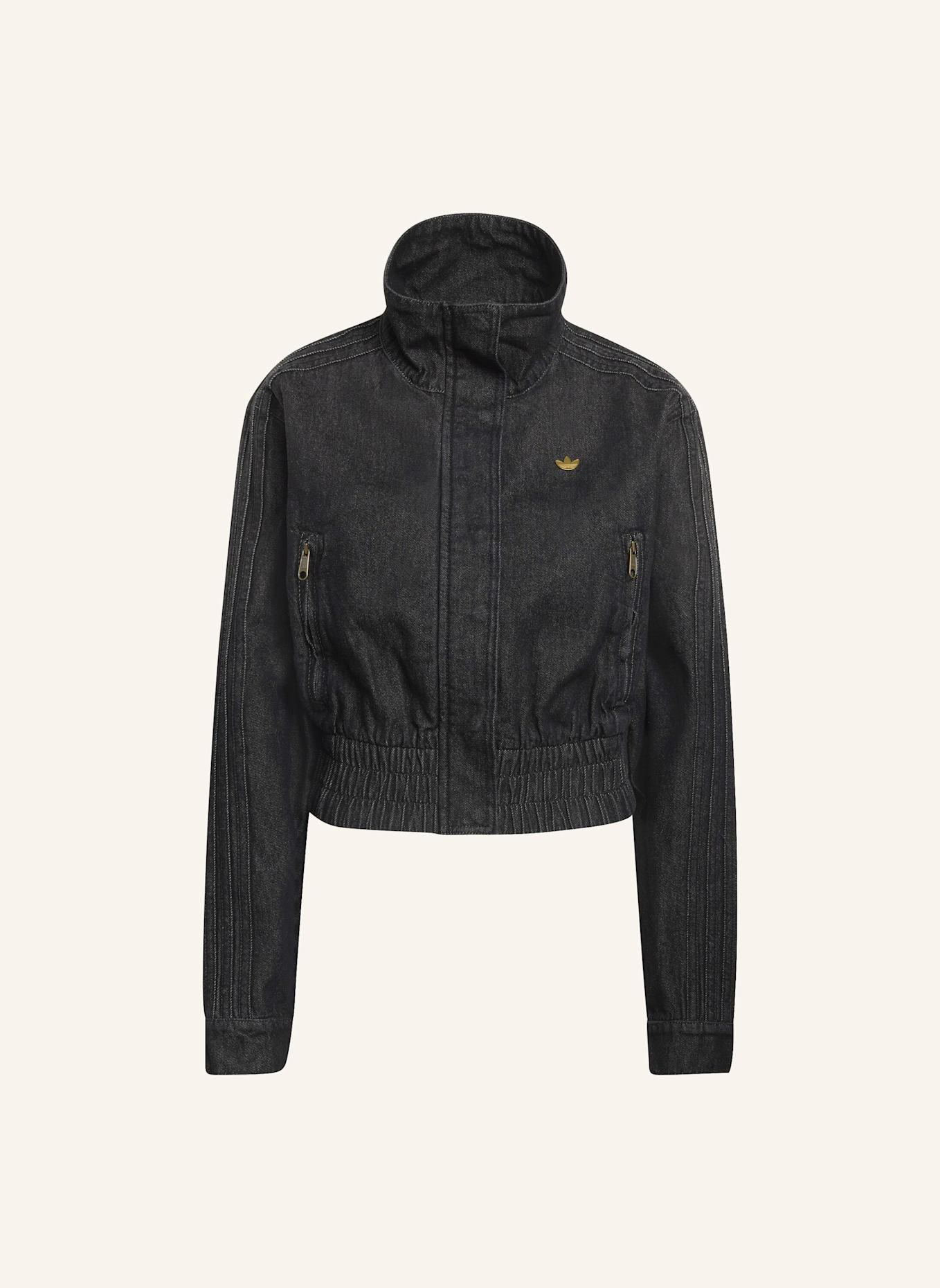 adidas Originals DENIM TRAININGSJACKE: SCHWARZ