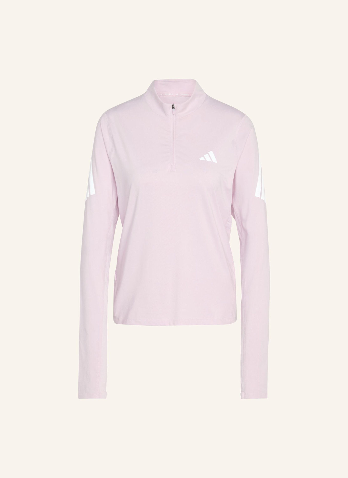 adidas ADI365 ICONIC RUNNING 1/2 ZIP JUMPER: ROSA