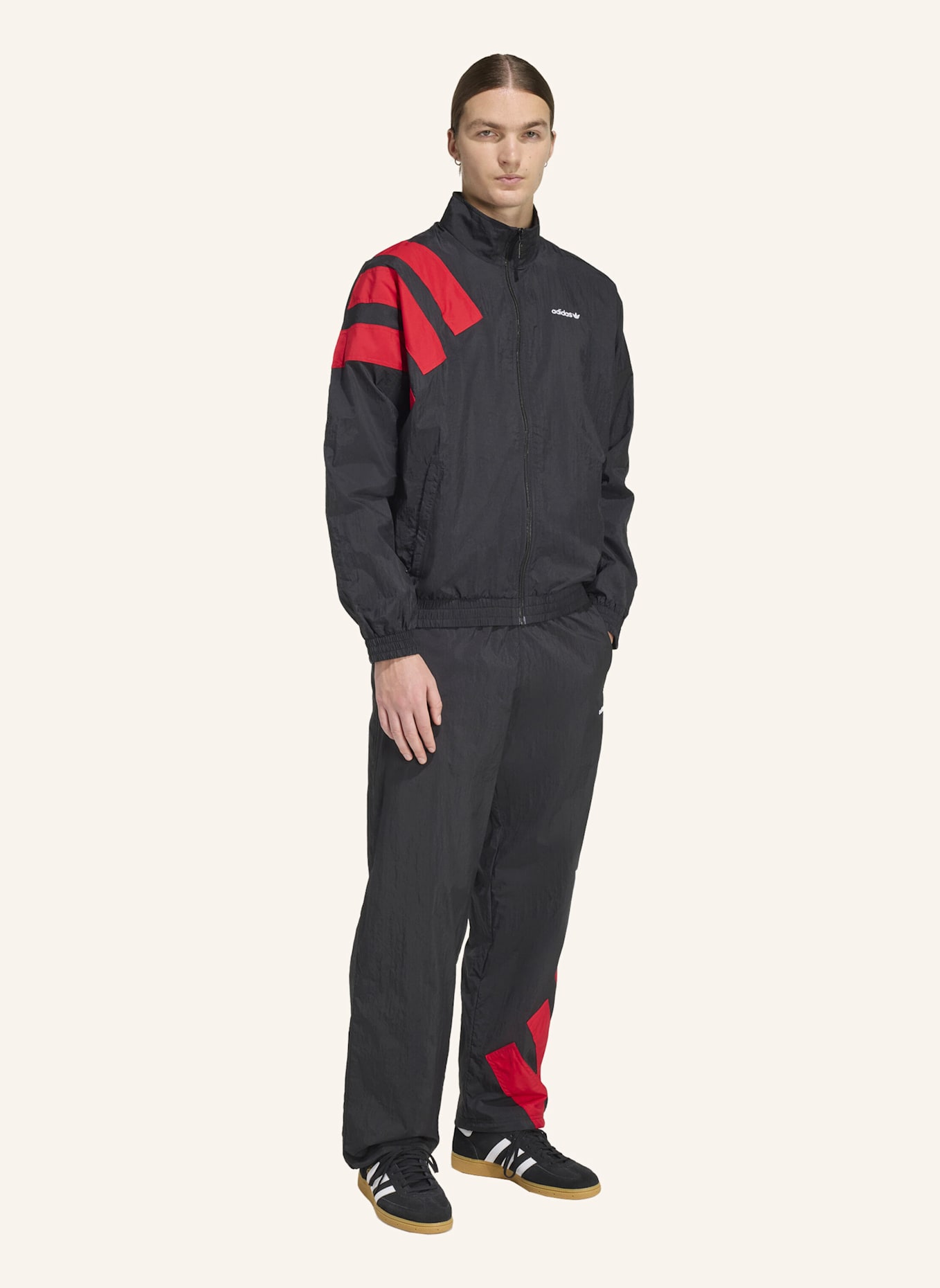 adidas Originals ARCHIVE BLOCKED TRAININGSJACKE: SCHWARZ