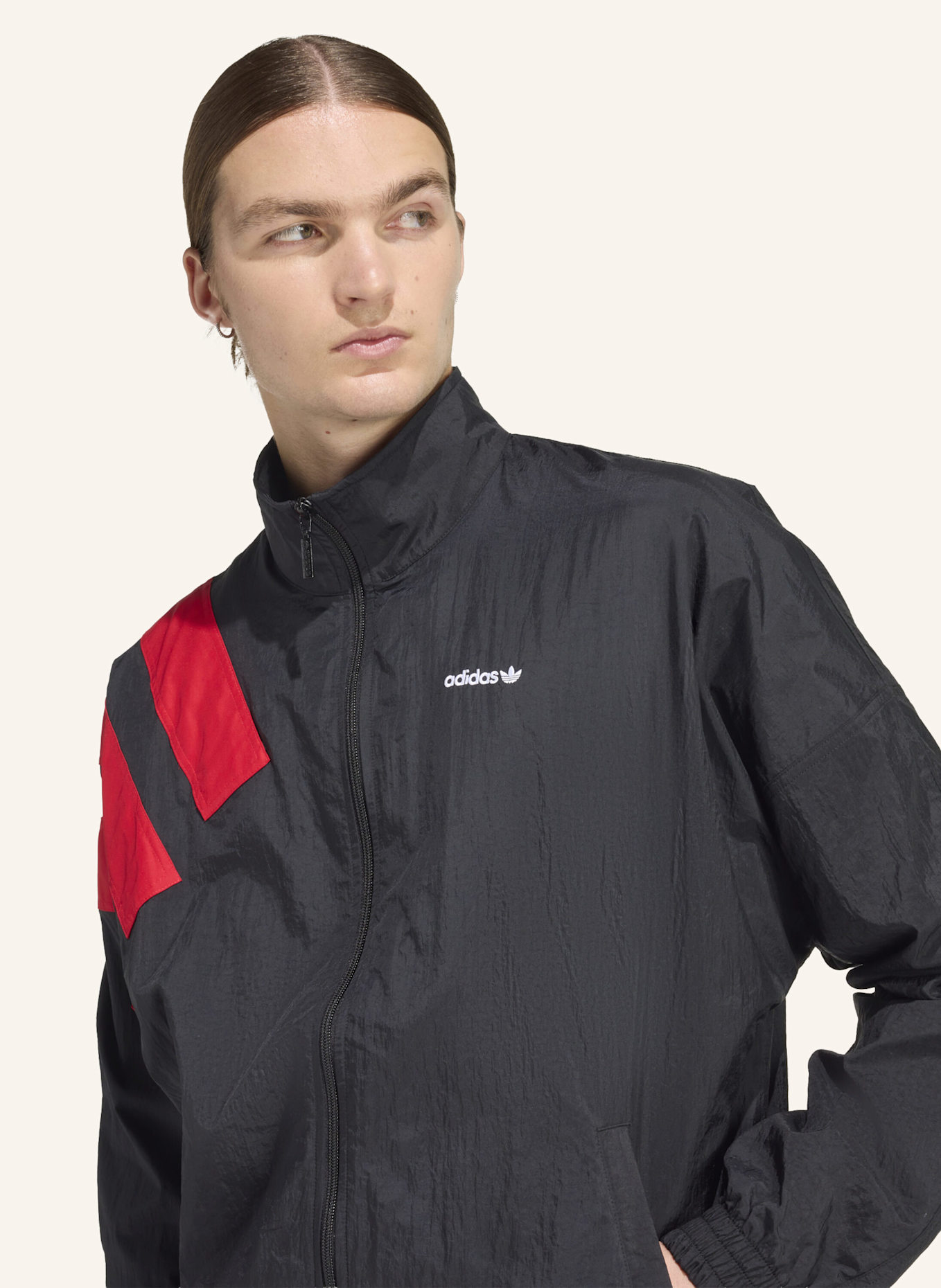 adidas Originals ARCHIVE BLOCKED TRAININGSJACKE: SCHWARZ