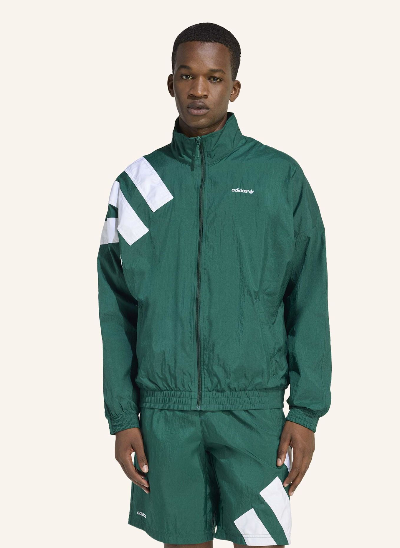 adidas Originals ARCHIVE BLOCKED TRAININGSJACKE: WEISS
