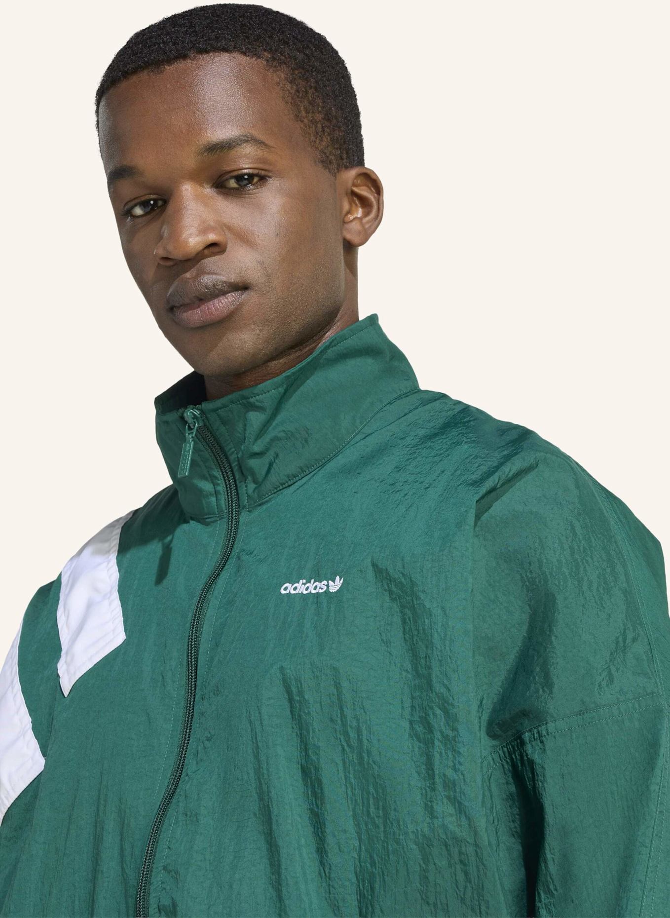 adidas Originals ARCHIVE BLOCKED TRAININGSJACKE: WEISS