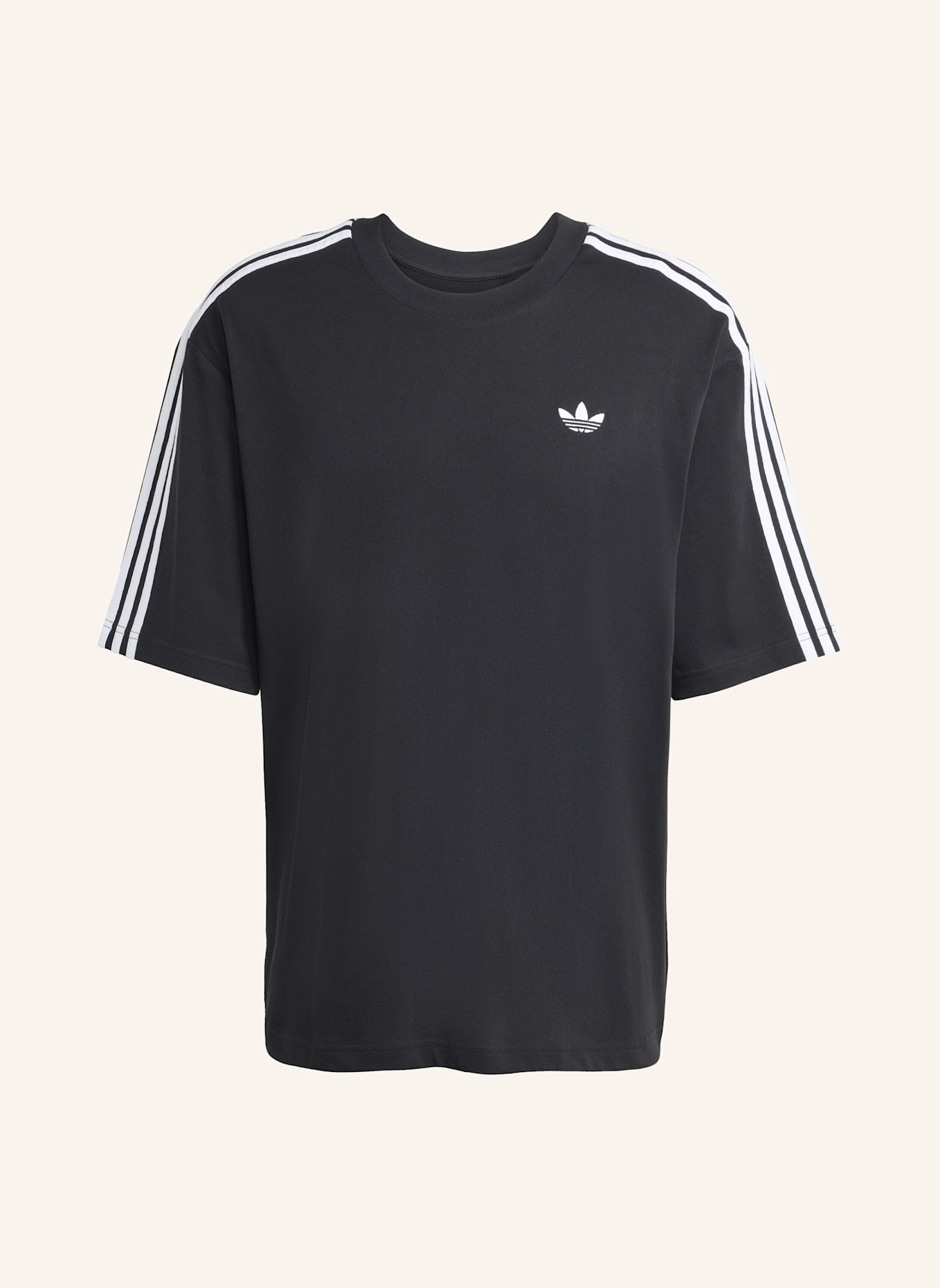 adidas Originals Oversized-Shirt 3-STREIFEN: SCHWARZ