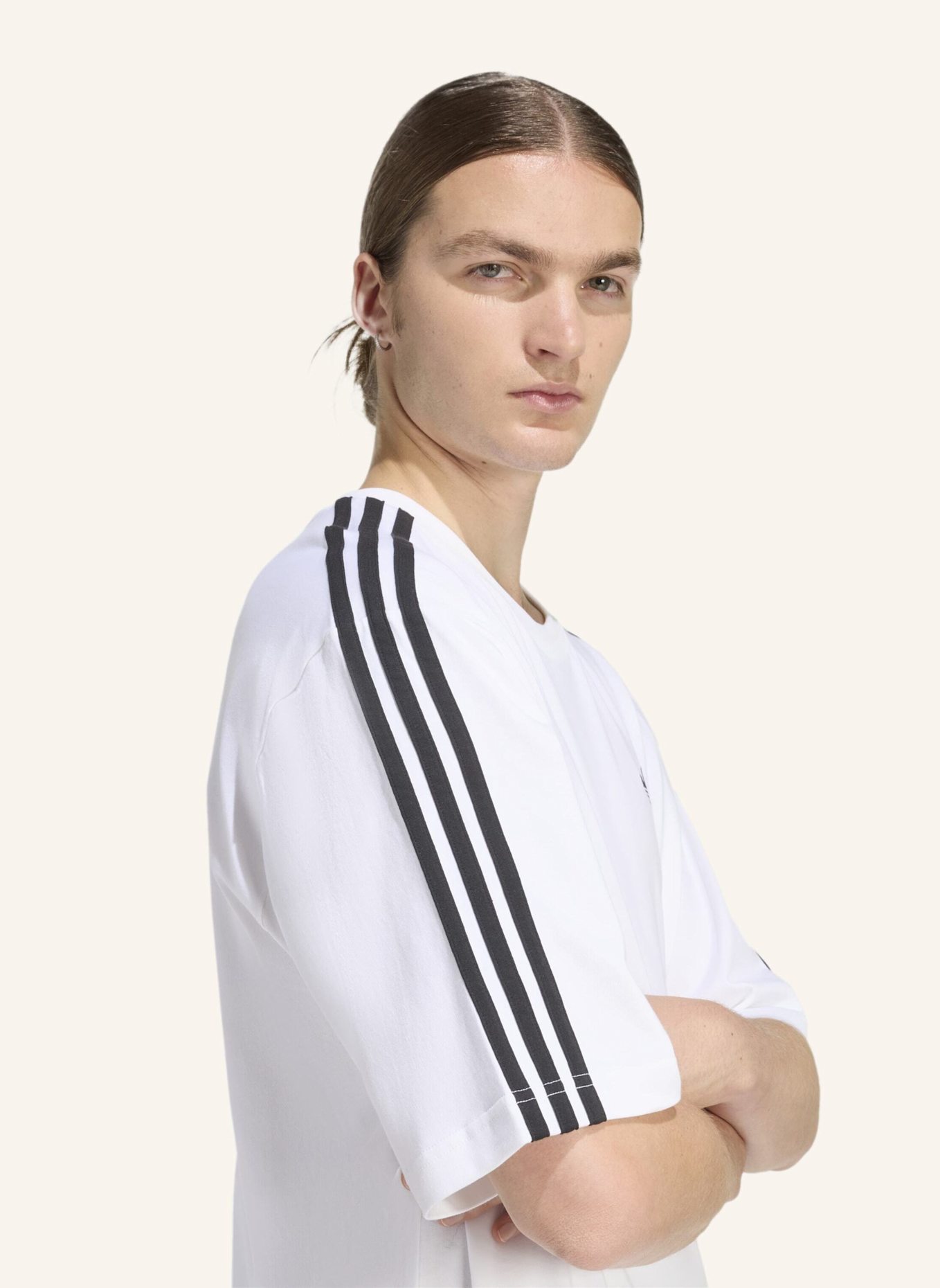 adidas Originals Oversized-Shirt 3-STREIFEN: WEISS