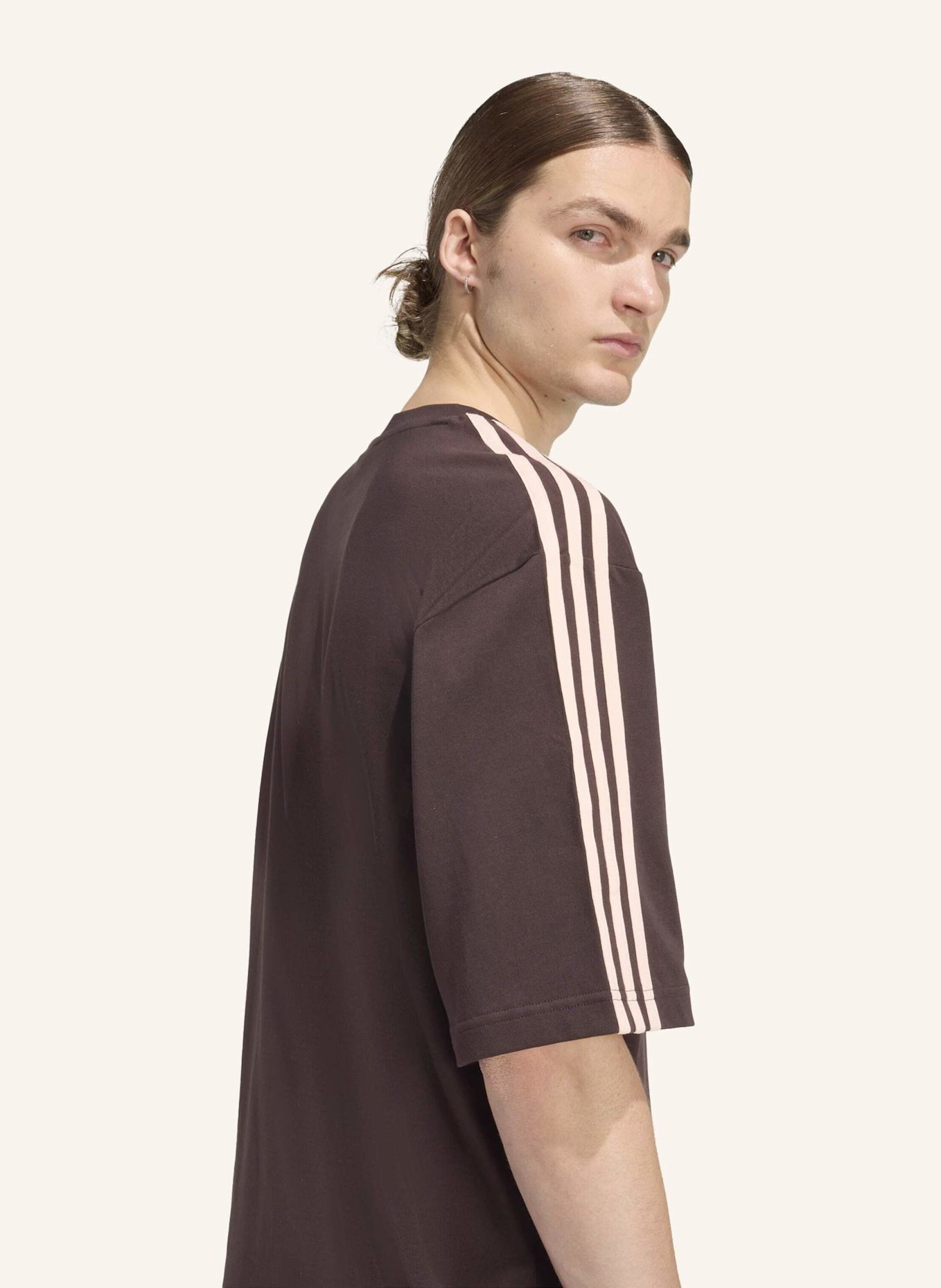 adidas Originals Oversized-Shirt 3-STREIFEN: BRAUN