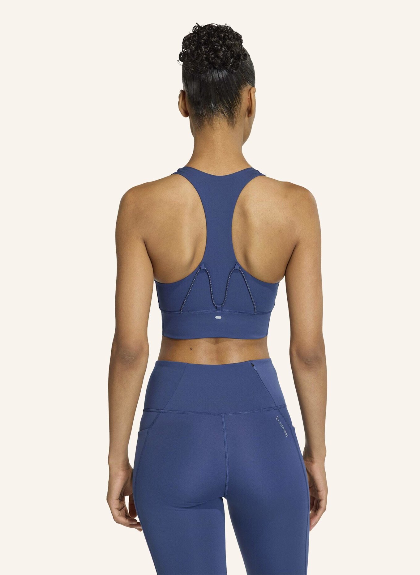 adidas ADI365 RUNNING POCKET MEDIUM SUPPORT BH: BLAU