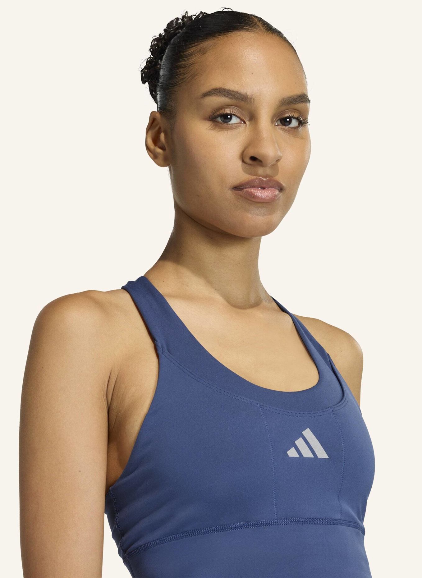 adidas ADI365 RUNNING POCKET MEDIUM SUPPORT BH: BLAU