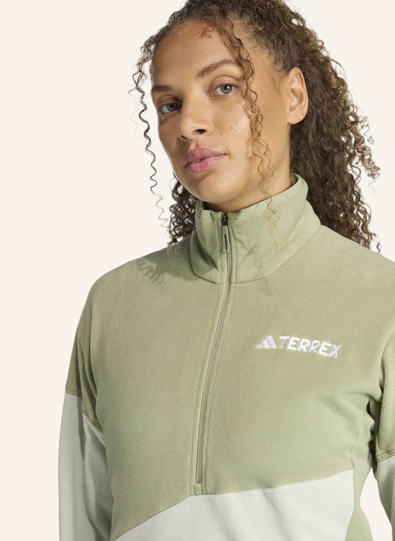 adidas TERREX Fleece-Troyer TERREX MULTI CLIMAWARM: GRÜN