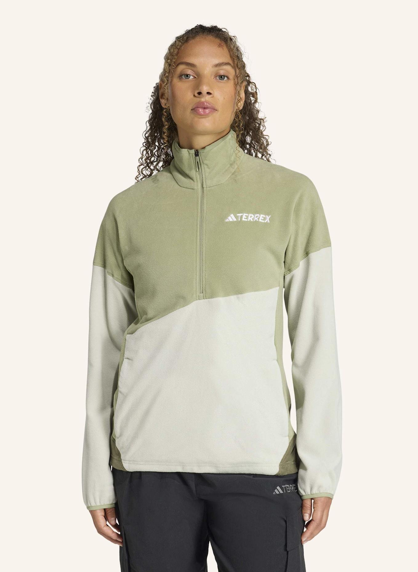adidas TERREX Fleece-Troyer TERREX MULTI CLIMAWARM: GRÜN