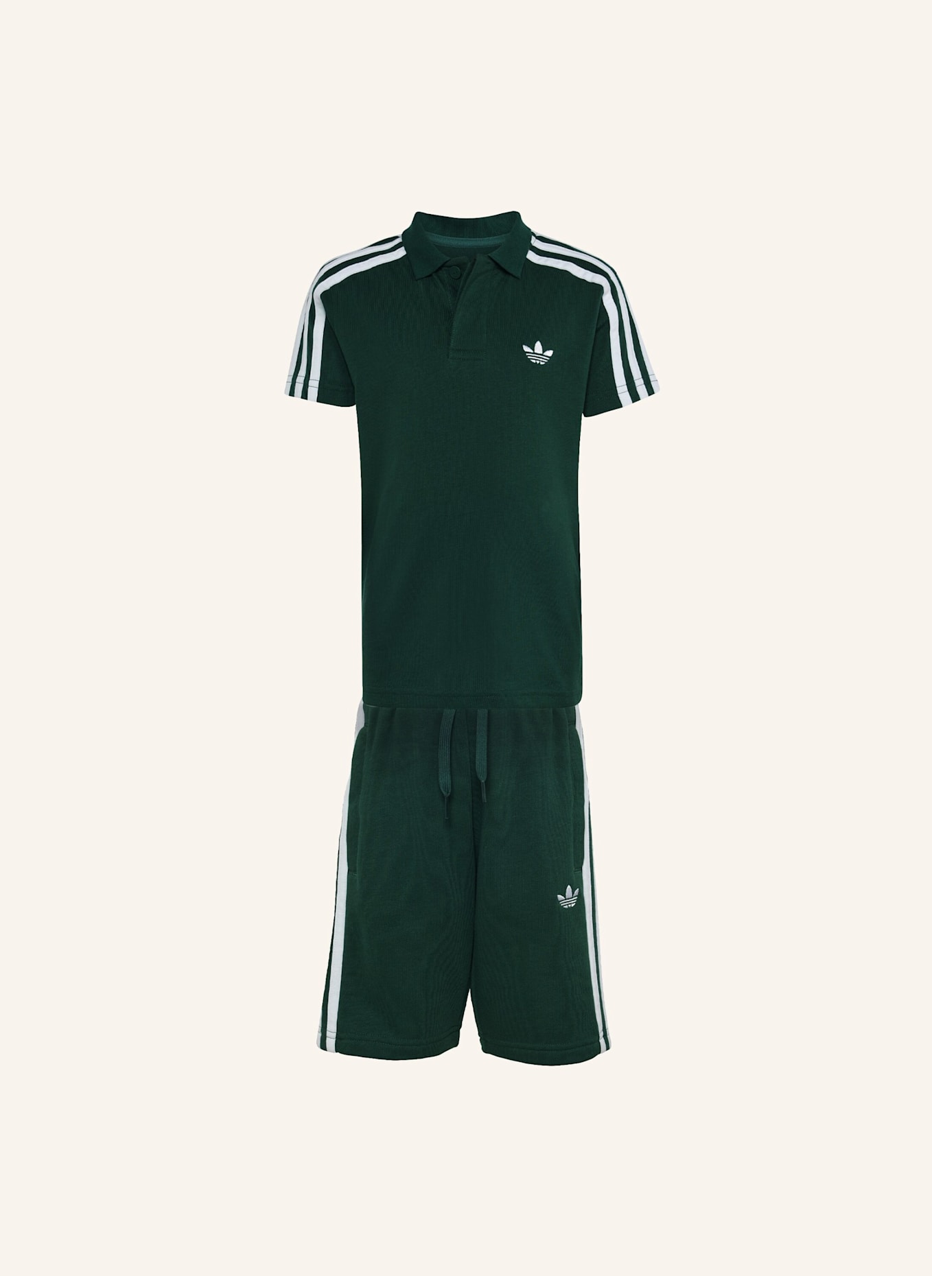 adidas Originals POLO SHORT TEE SET: GRÜN