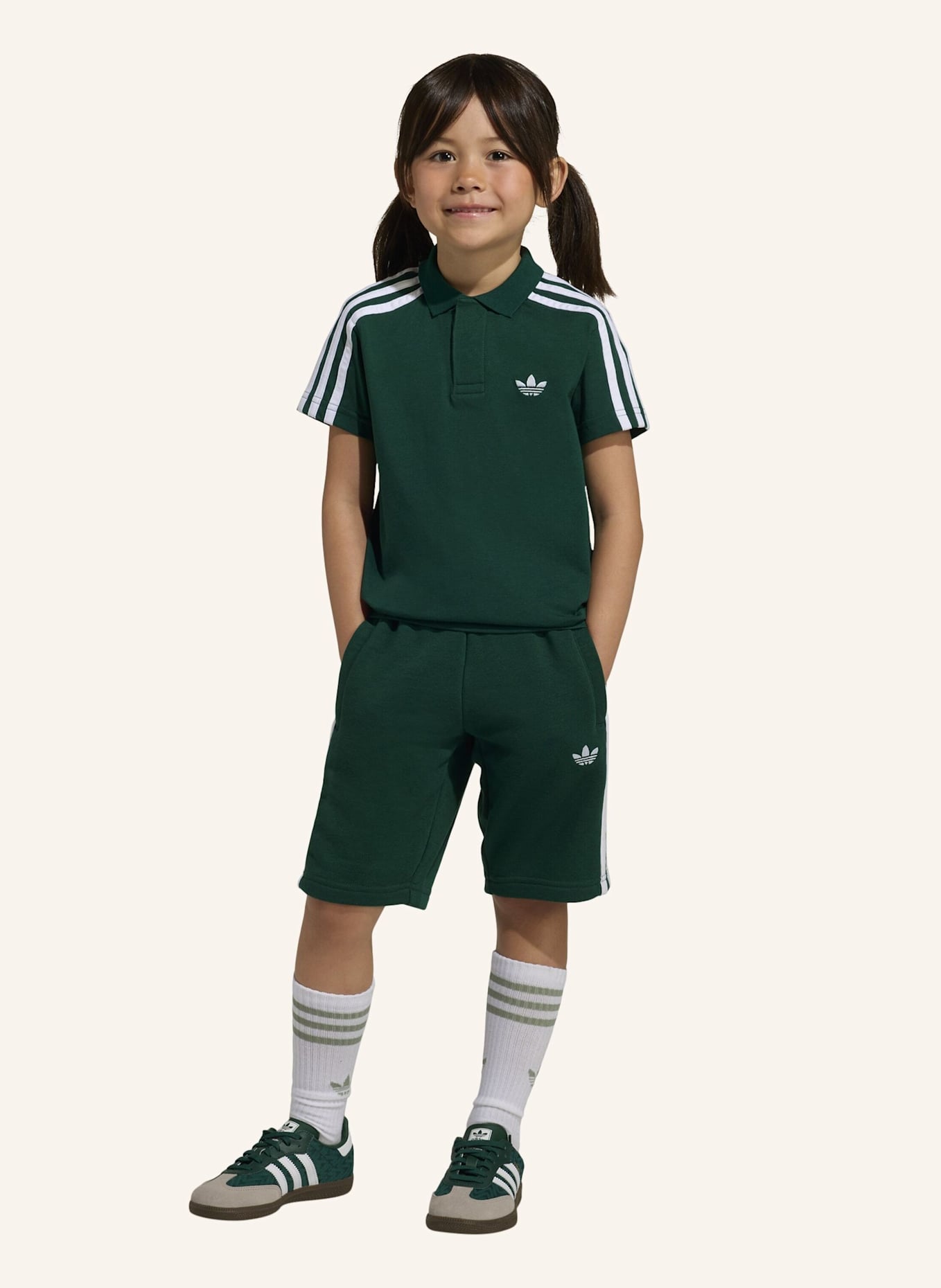 adidas Originals POLO SHORT TEE SET: GRÜN