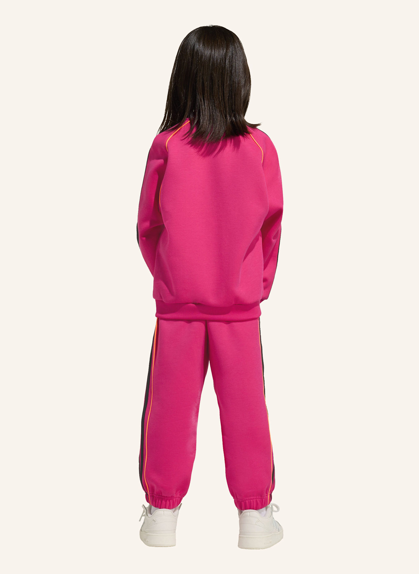 adidas Originals TRAININGSANZUG, LOCKER GESCHNITTEN: ROT/ ORANGE/ SCHWARZ