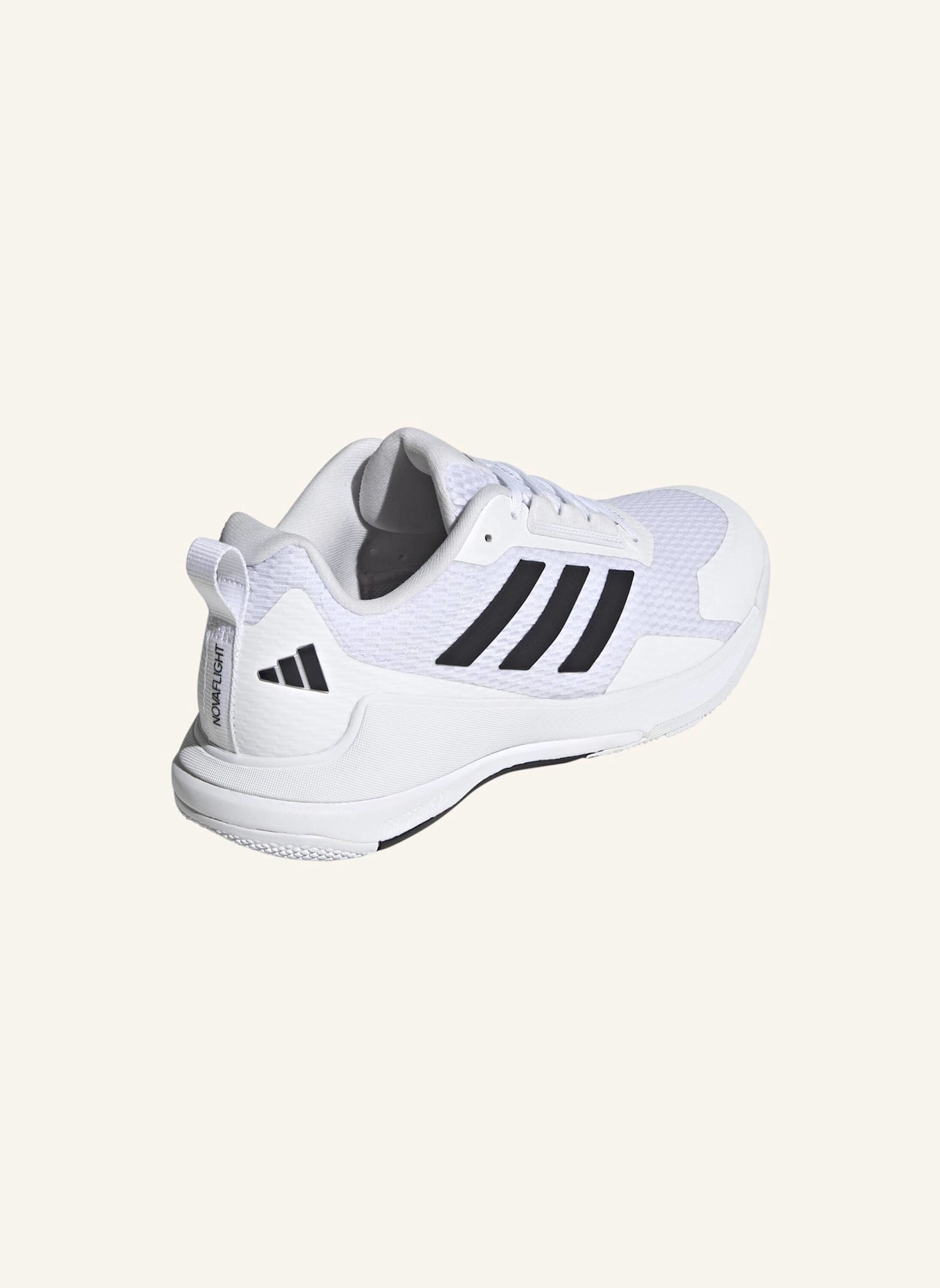 adidas Indoorschuhe NOVAFLIGHT 2: WEISS/ SCHWARZ