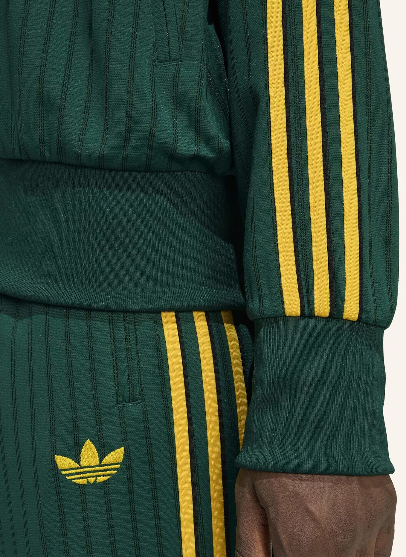 adidas Originals FIREBIRD LOOSE PINSTRIPES TRAININGSJACKE: GRÜN