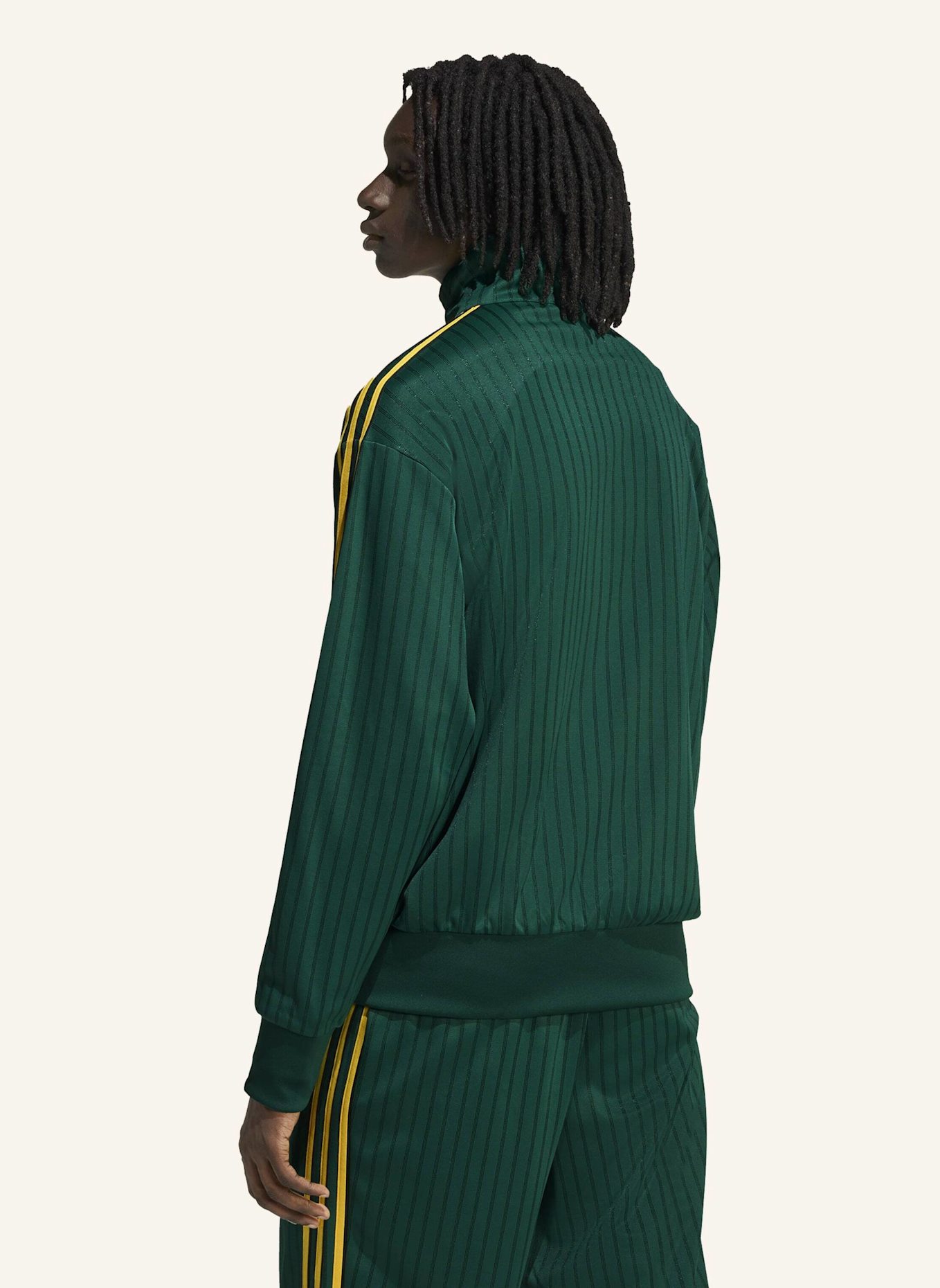 adidas Originals FIREBIRD LOOSE PINSTRIPES TRAININGSJACKE: GRÜN