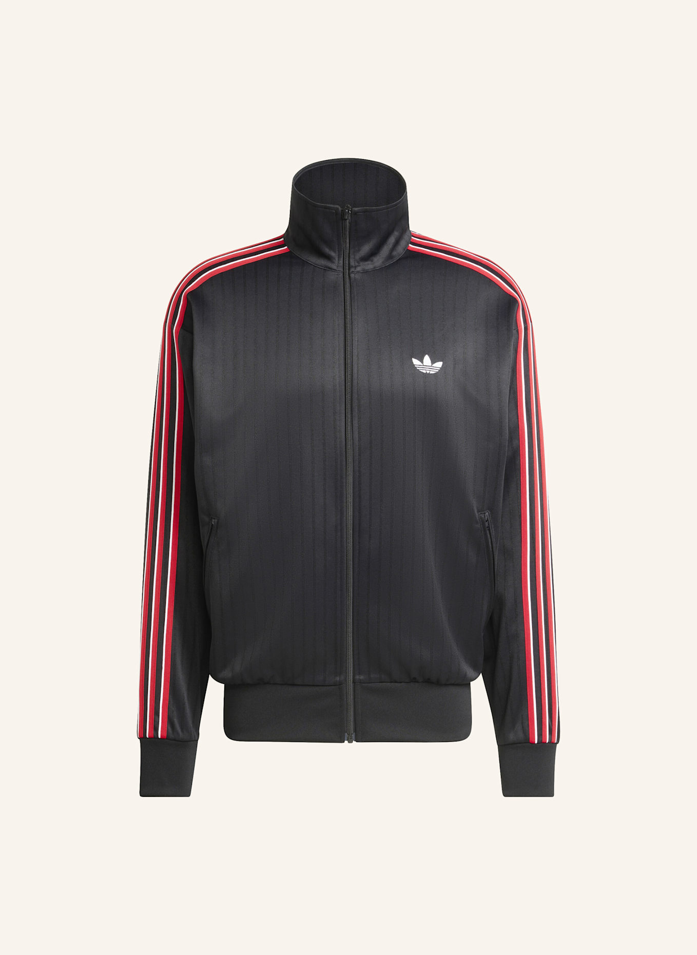 adidas Originals FIREBIRD LOOSE PINSTRIPES TRAININGSJACKE: SCHWARZ