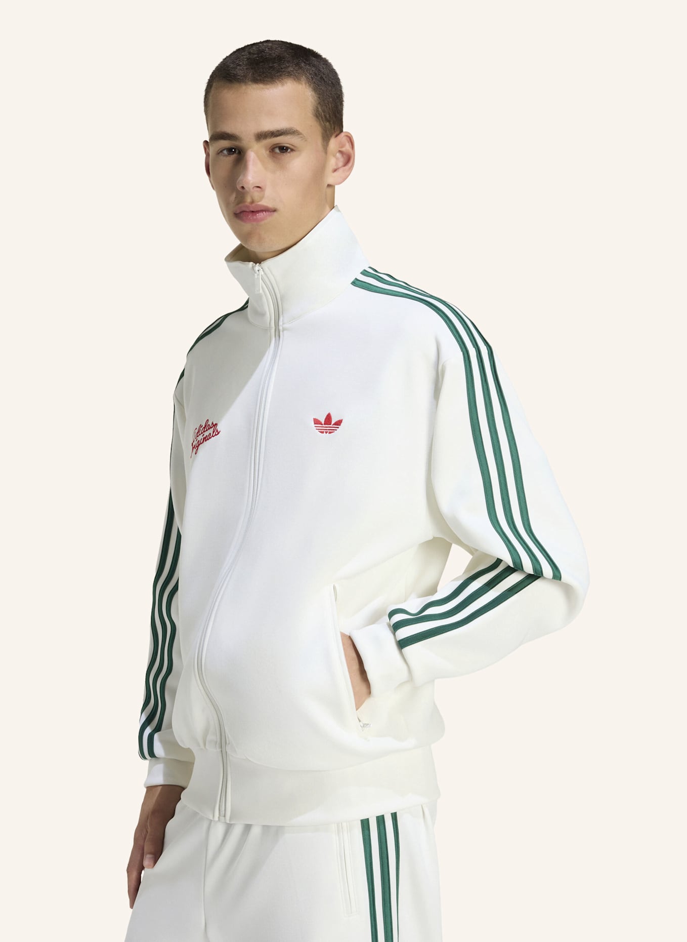 adidas Originals FIREBIRD TRACK TOP ROSES: WEISS/ GRÜN