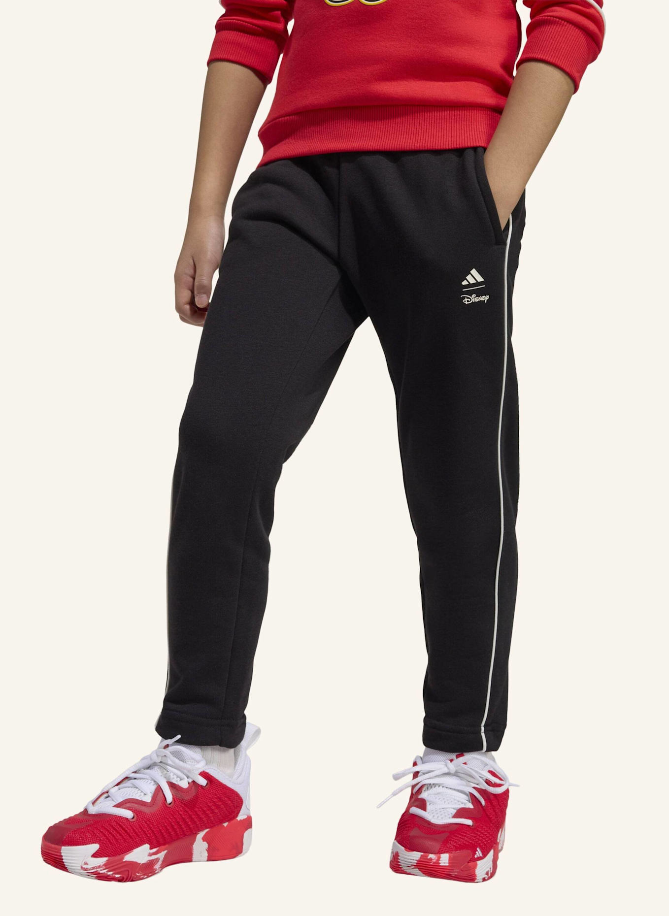 adidas ADIDAS DISNEY MICKY MAUS JOGGINGANZUG: ROT/ WEISS