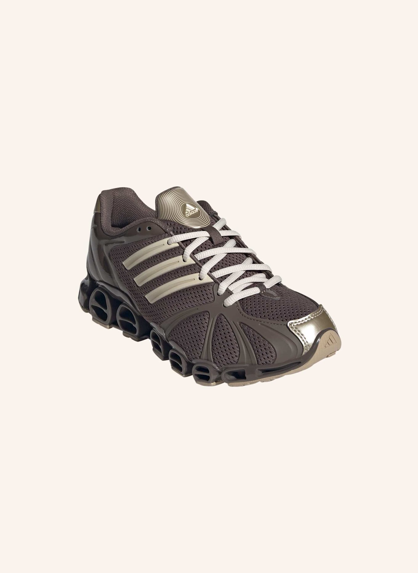 adidas Originals MEGA GHOSTRIDE SCHUH: BRAUN/ WEISS/ GOLD