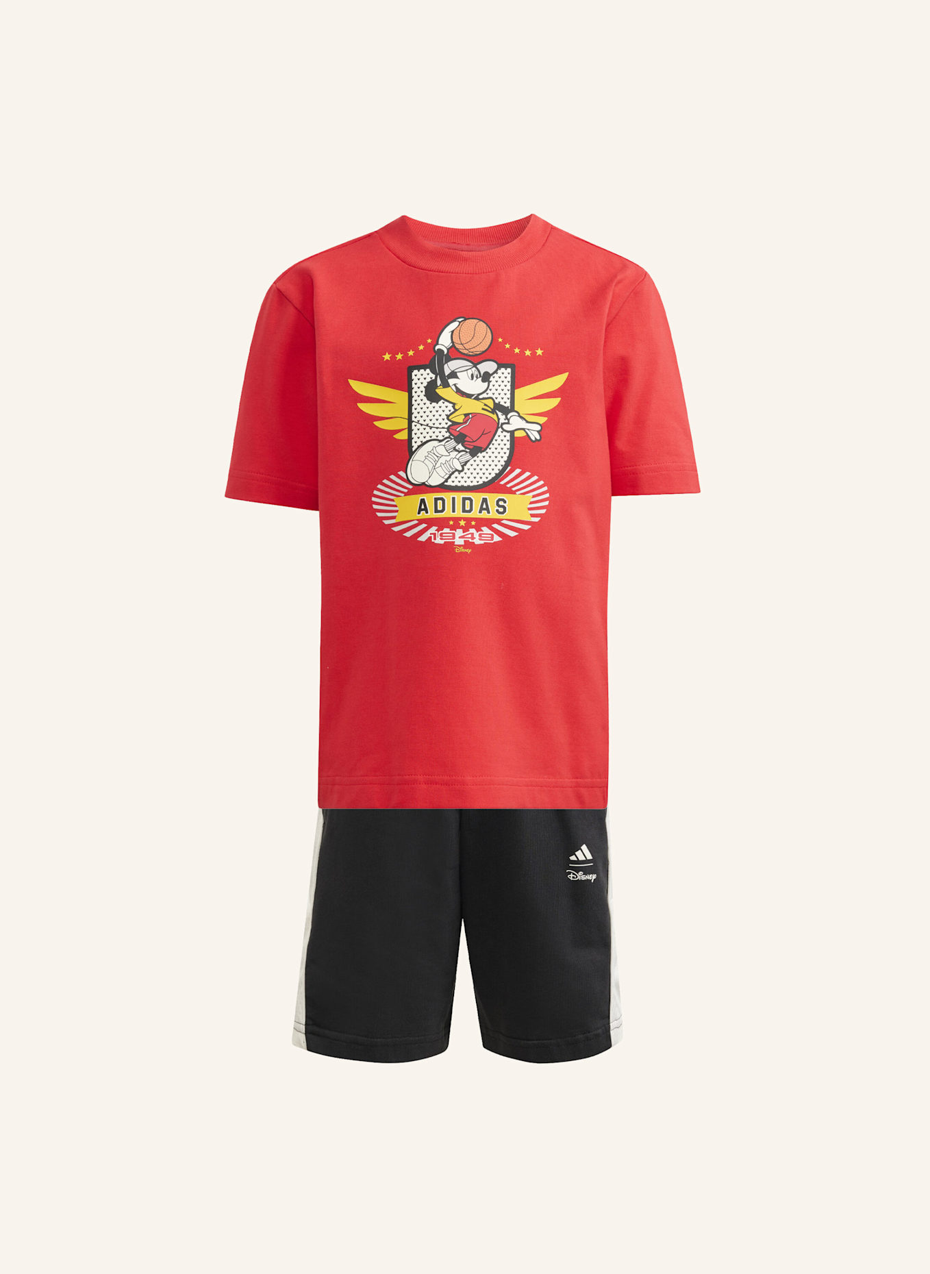 adidas ADIDAS DISNEY MICKY MAUS T-SHIRT-SET: ROT/ WEISS