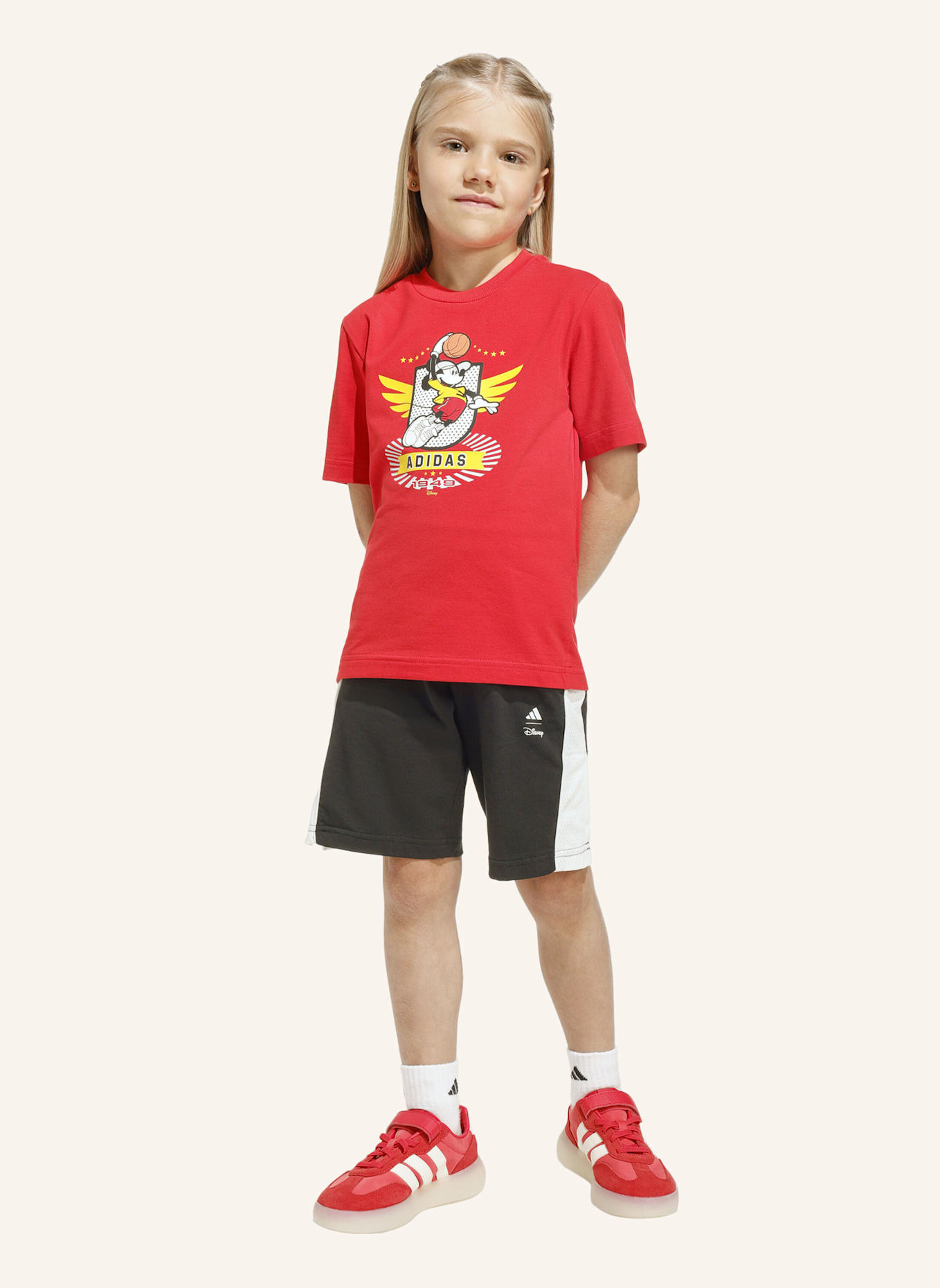 adidas ADIDAS DISNEY MICKY MAUS T-SHIRT-SET: ROT/ WEISS