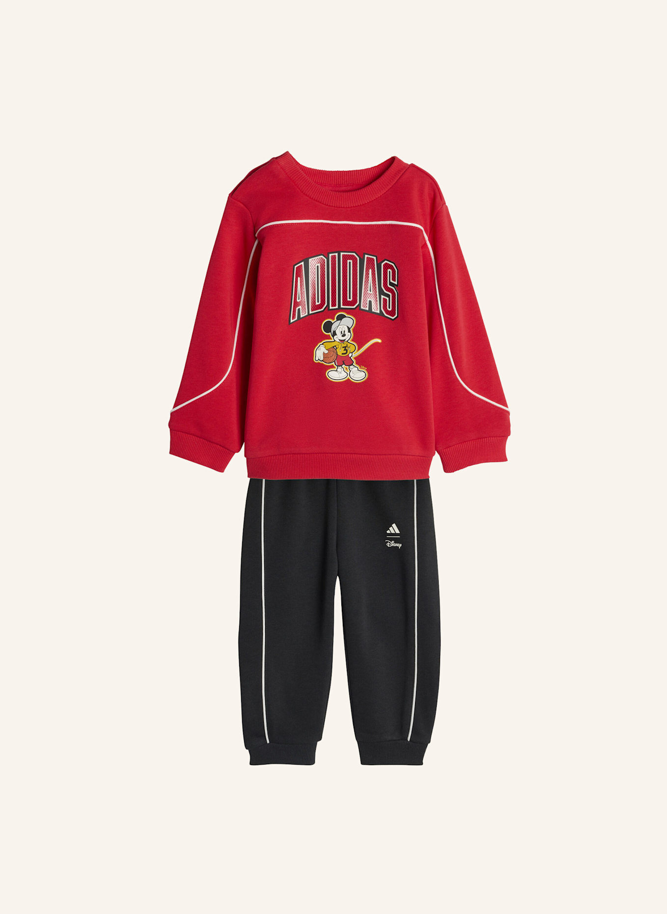 adidas ADIDAS DISNEY MICKY MAUS JOGGINGANZUG: ROT/ WEISS