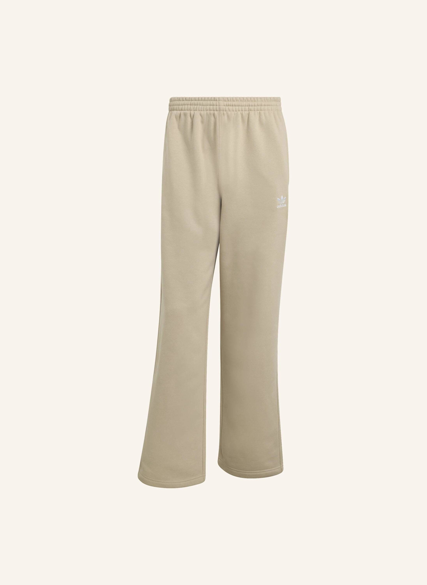 adidas Originals TREFOIL ESSENTIALS OPEN HEM HOSE: BEIGE