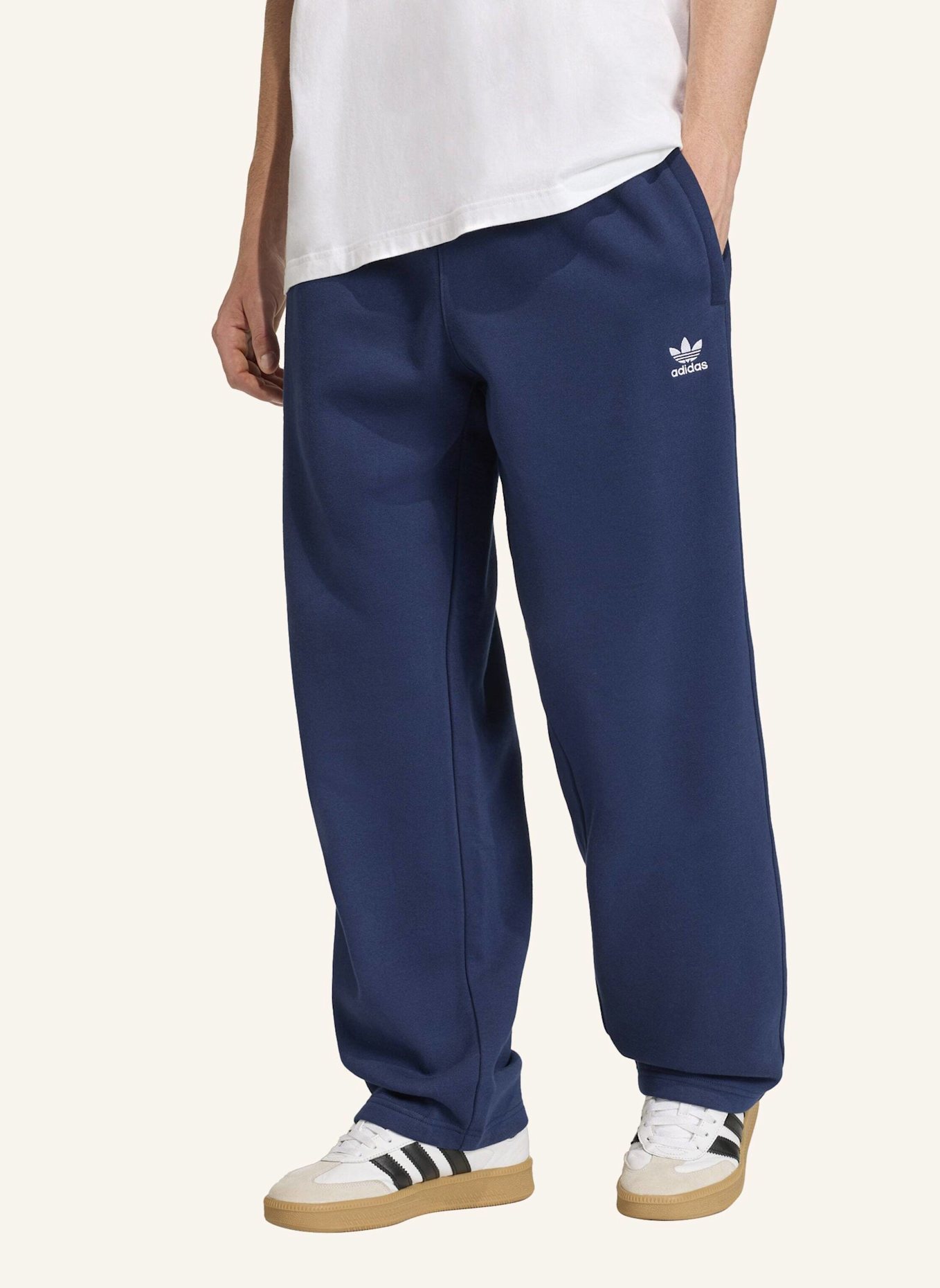 adidas Originals TREFOIL ESSENTIALS OPEN HEM HOSE: BLAU
