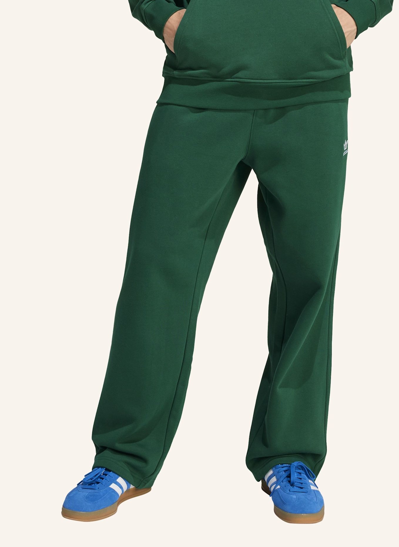 adidas Originals TREFOIL ESSENTIALS OPEN HEM HOSE: GRÜN