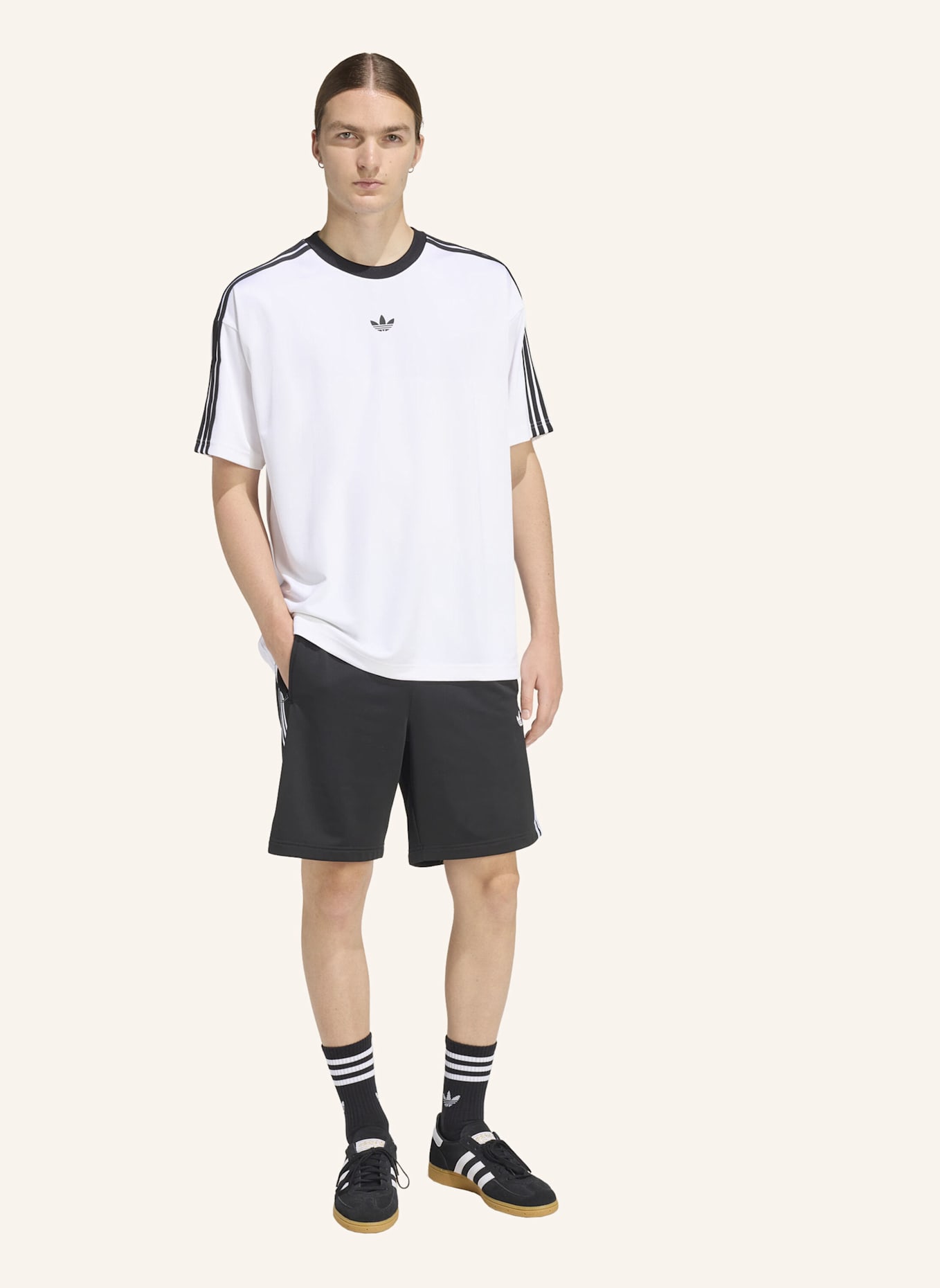 adidas Originals ADIDAS ADICOLOR JACQUARD TRIKOT: WEISS