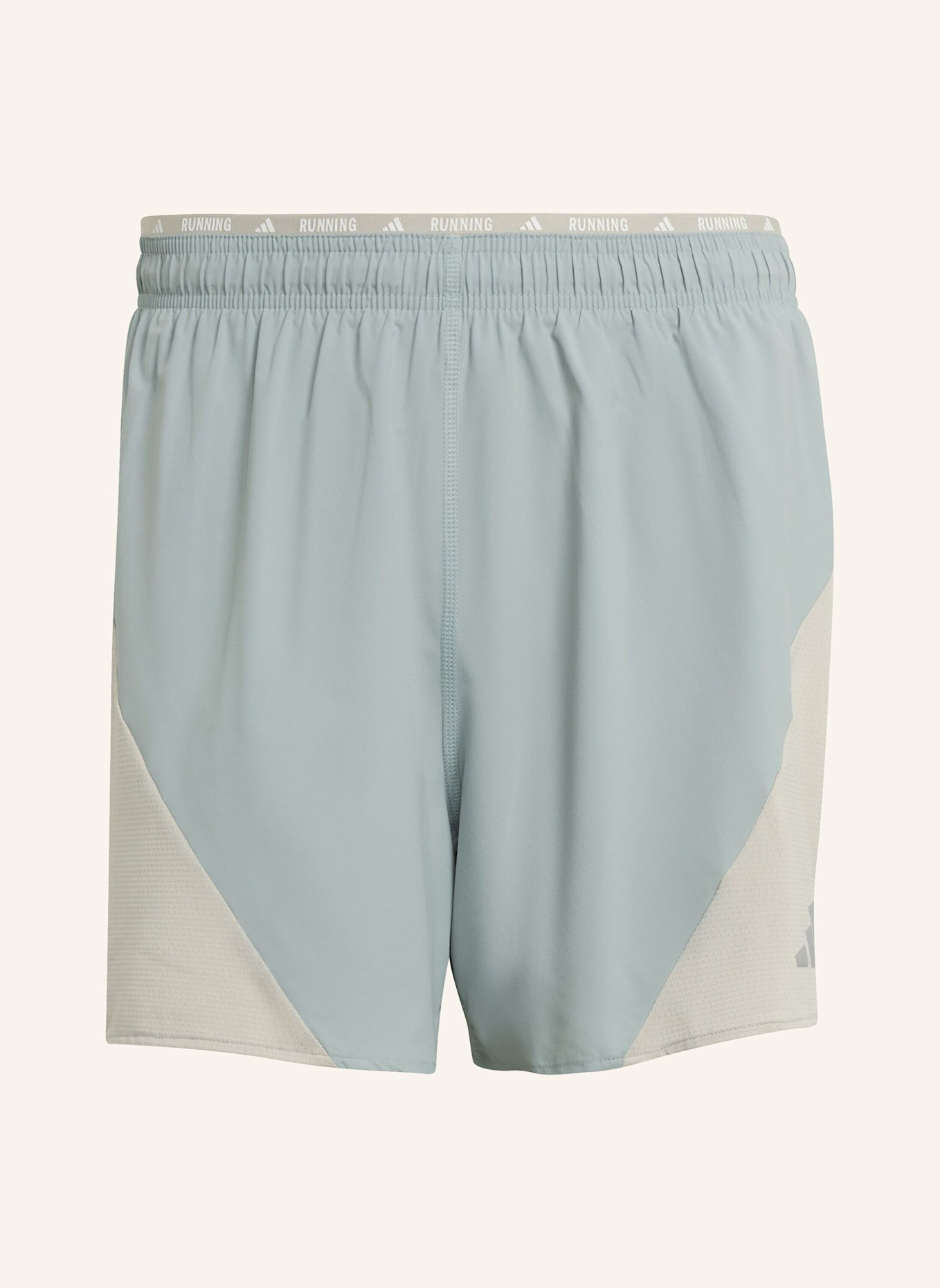 adidas ADI365BREEZE LAUFSHORTS: GRÜN/ BEIGE