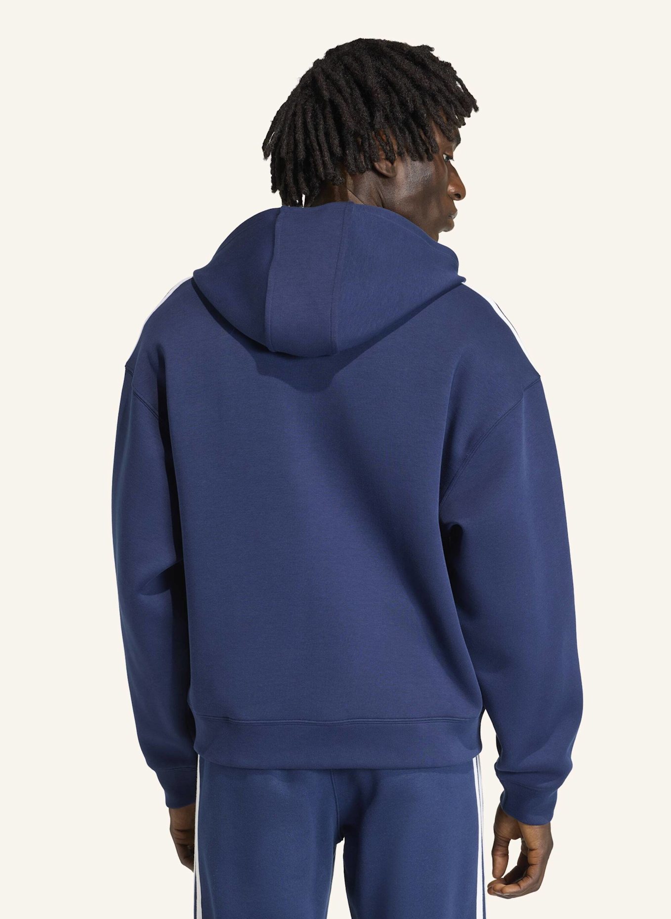 adidas Originals ADIDAS ADICOLOR SPACER KAPUZENJACKE, OVERSIZED: BLAU