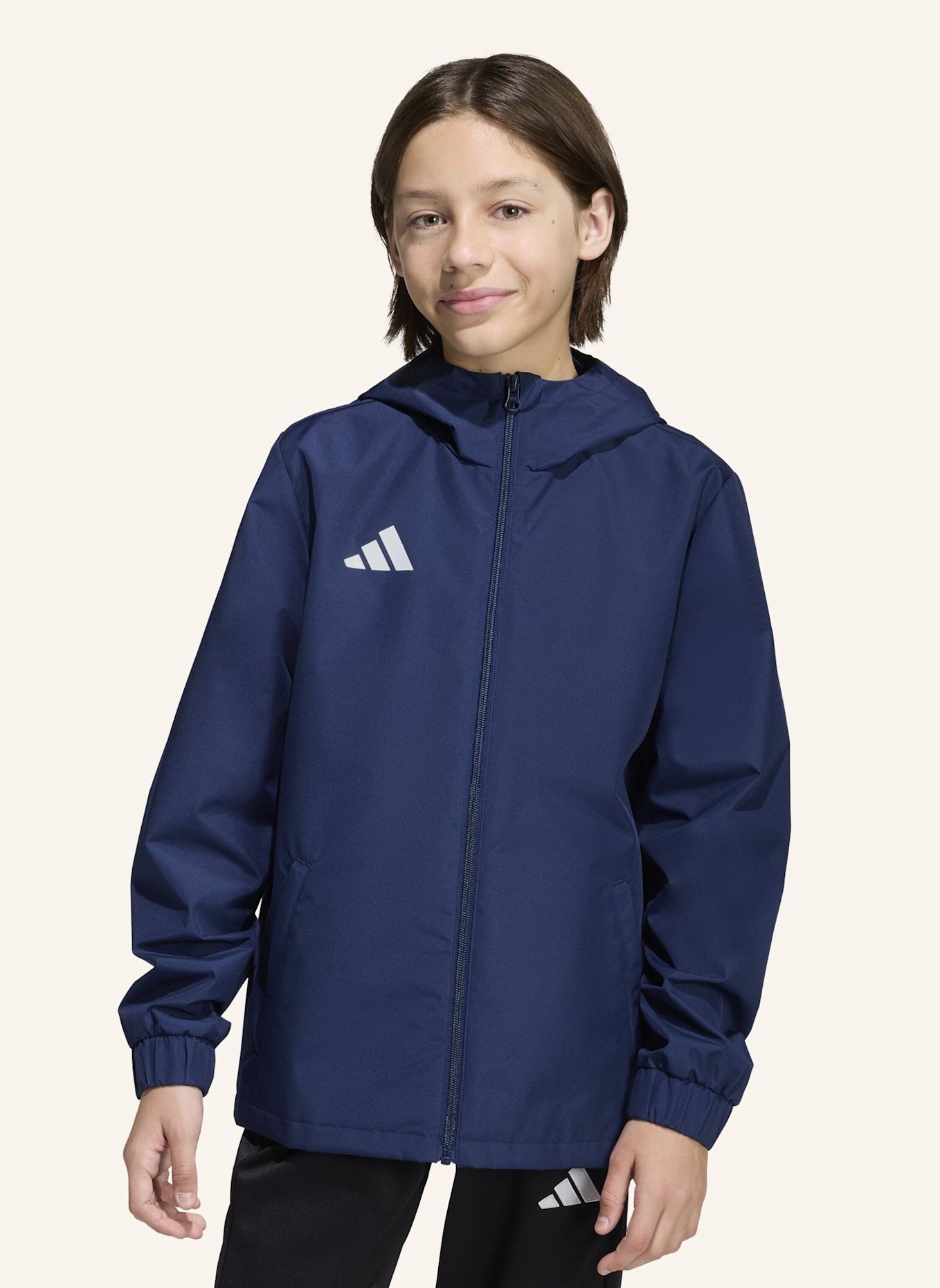 adidas ENTRADA26 KIDS ALLWETTERJACKE: WEISS