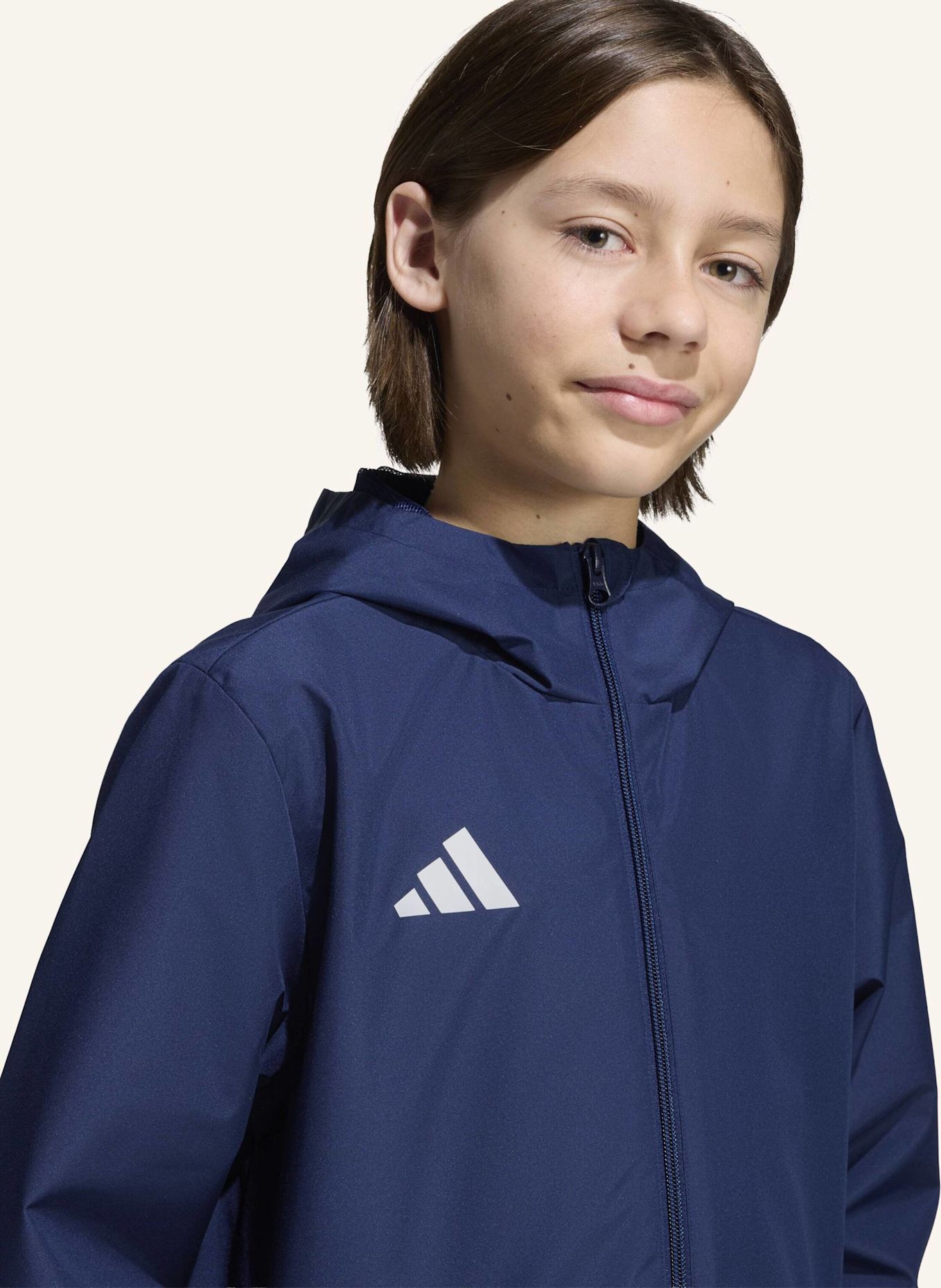 adidas ENTRADA26 KIDS ALLWETTERJACKE: WEISS