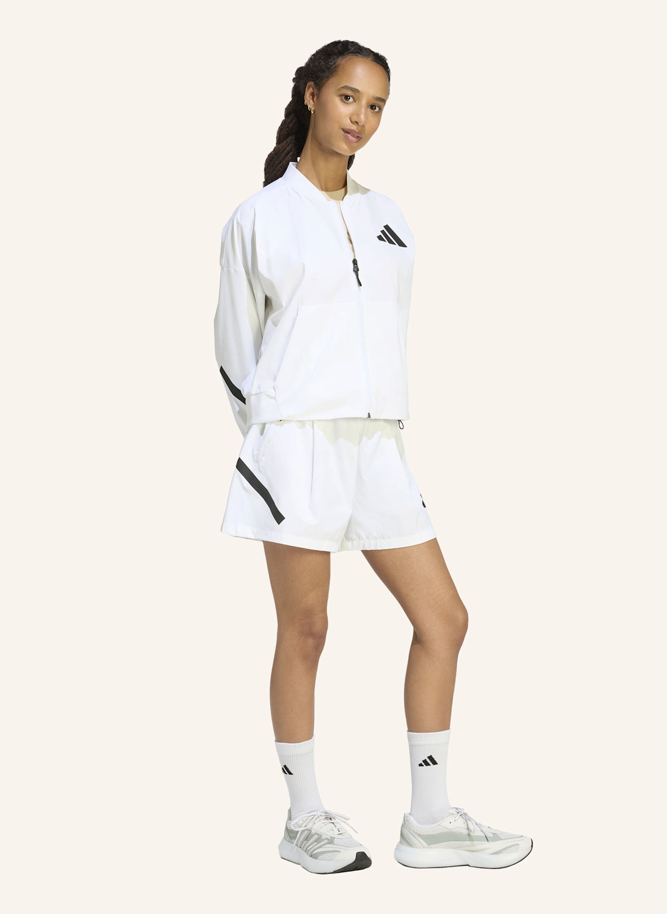 adidas ADIDAS Z.N.E. WOVEN SHORTS: WEISS