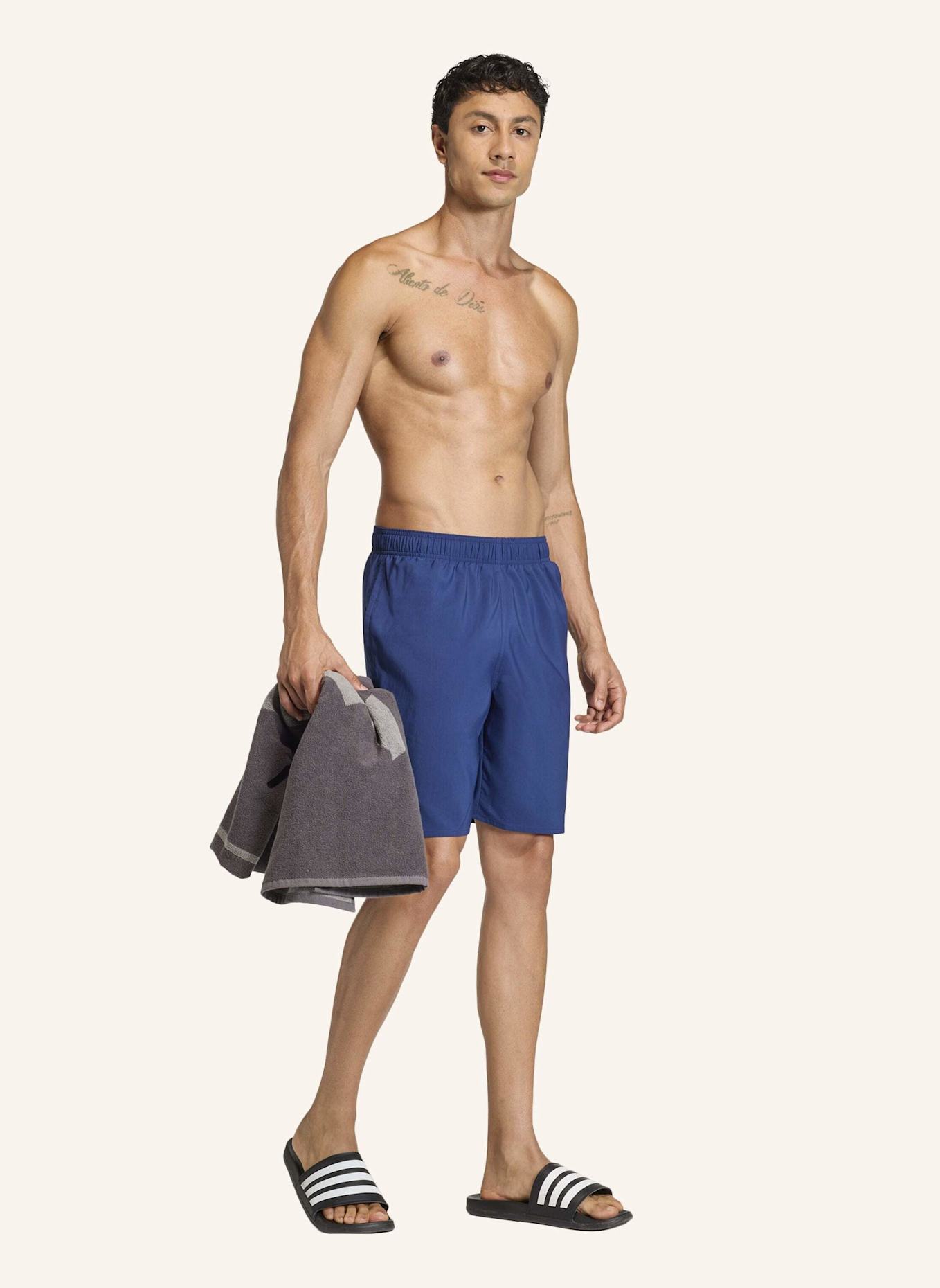 adidas Badeshorts ESSENTIAL 8-INCH: BLAU/ WEISS