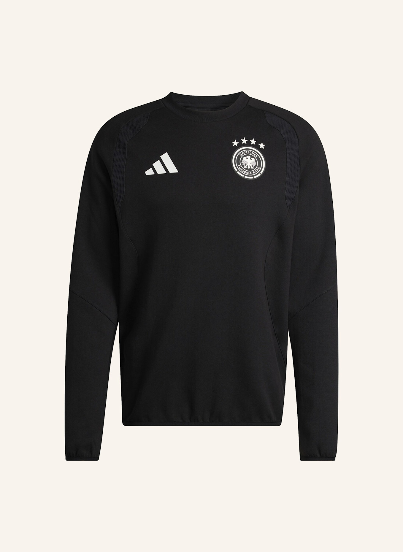 adidas DEUTSCHLAND TIRO TRAVEL CREW SWEATSHIRT.: SCHWARZ