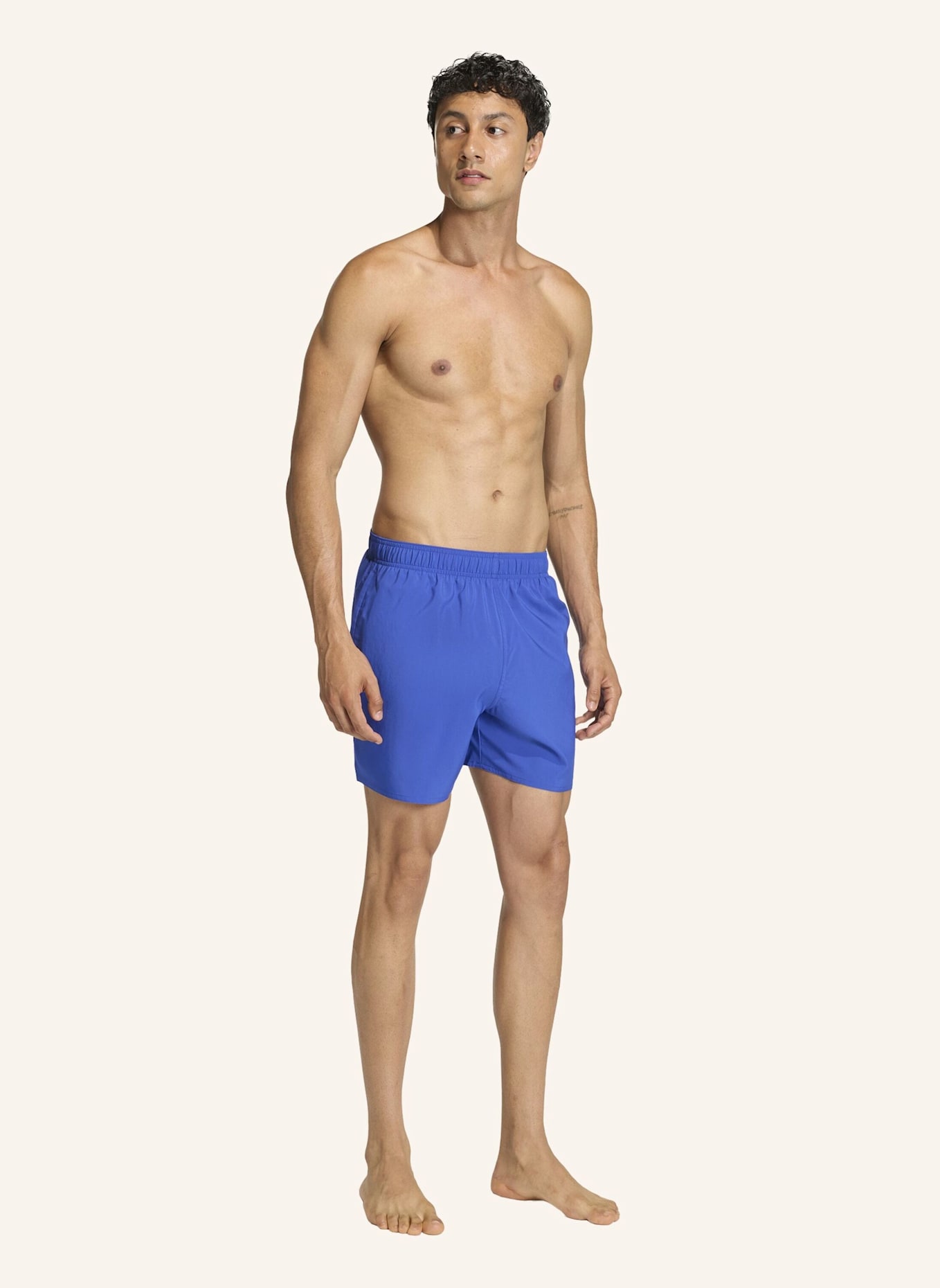 adidas Badeshorts ESSENTIAL 5-INCH: BLAU/ WEISS