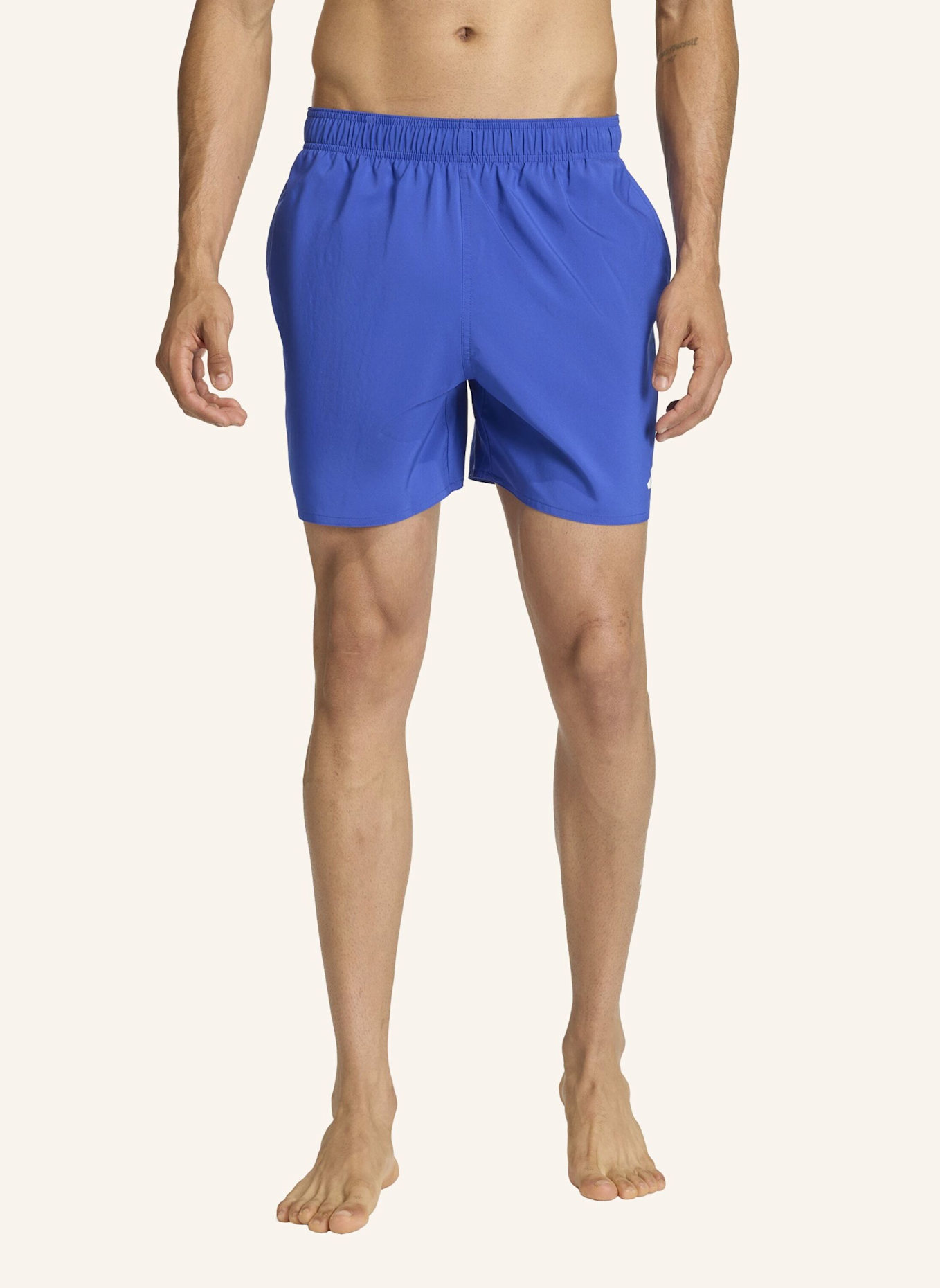 adidas Badeshorts ESSENTIAL 5-INCH: BLAU/ WEISS