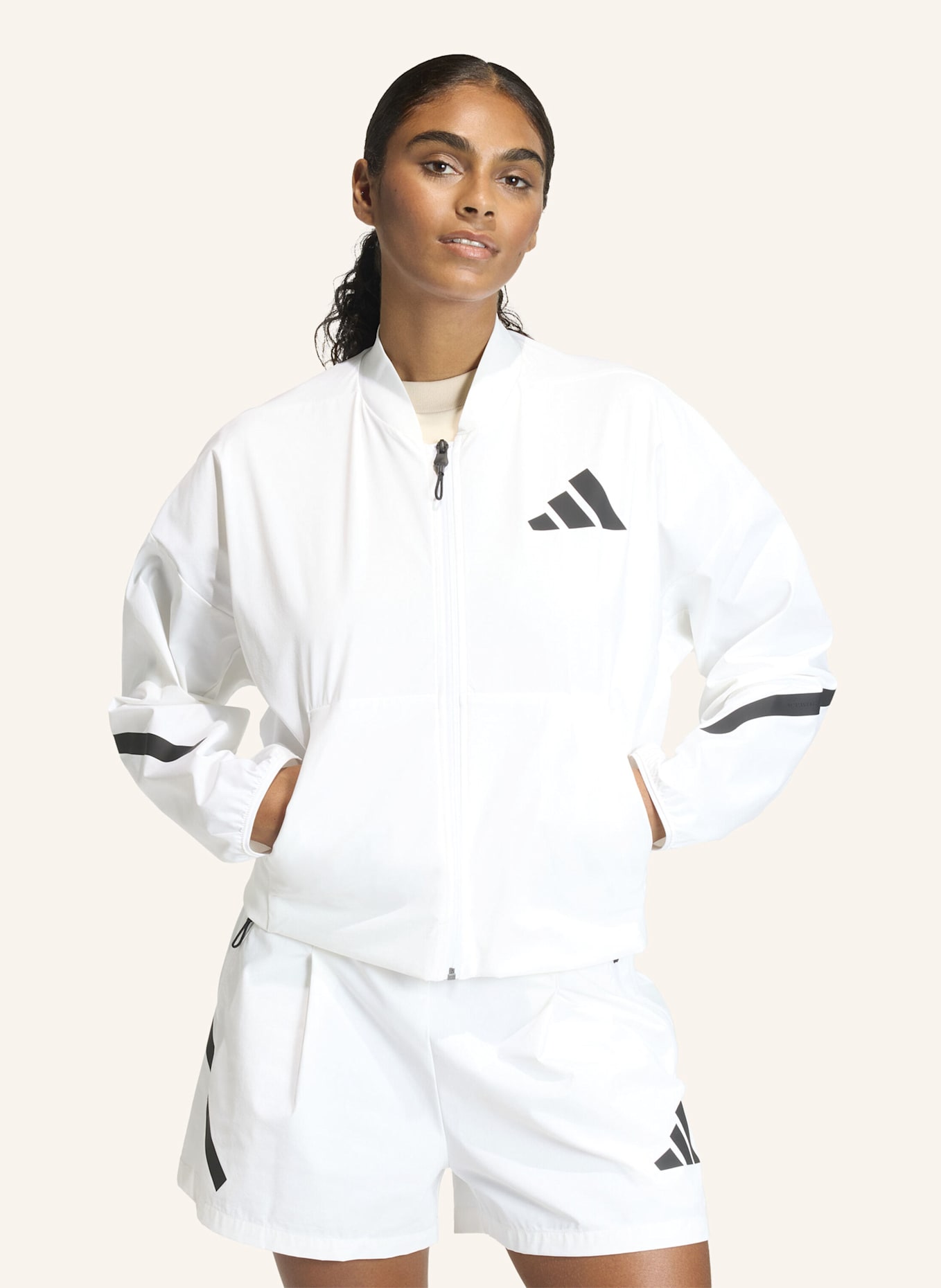 adidas ADIDAS Z.N.E. WOVEN BOMBER: WEISS