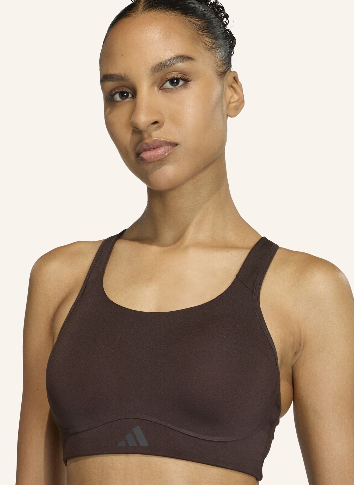 adidas OPTIME WORKOUT HIGH SUPPORT BH: BRAUN